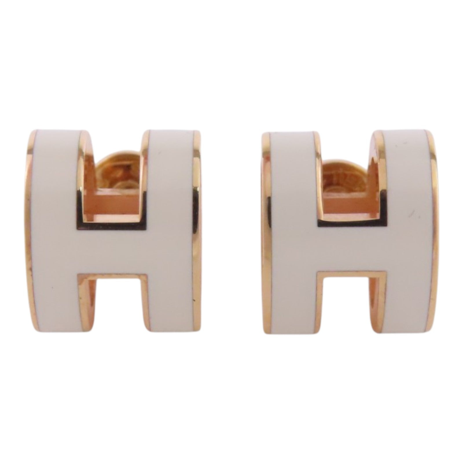 HERMES 金屬/琺瑯PoP H Earrings金扣耳環
