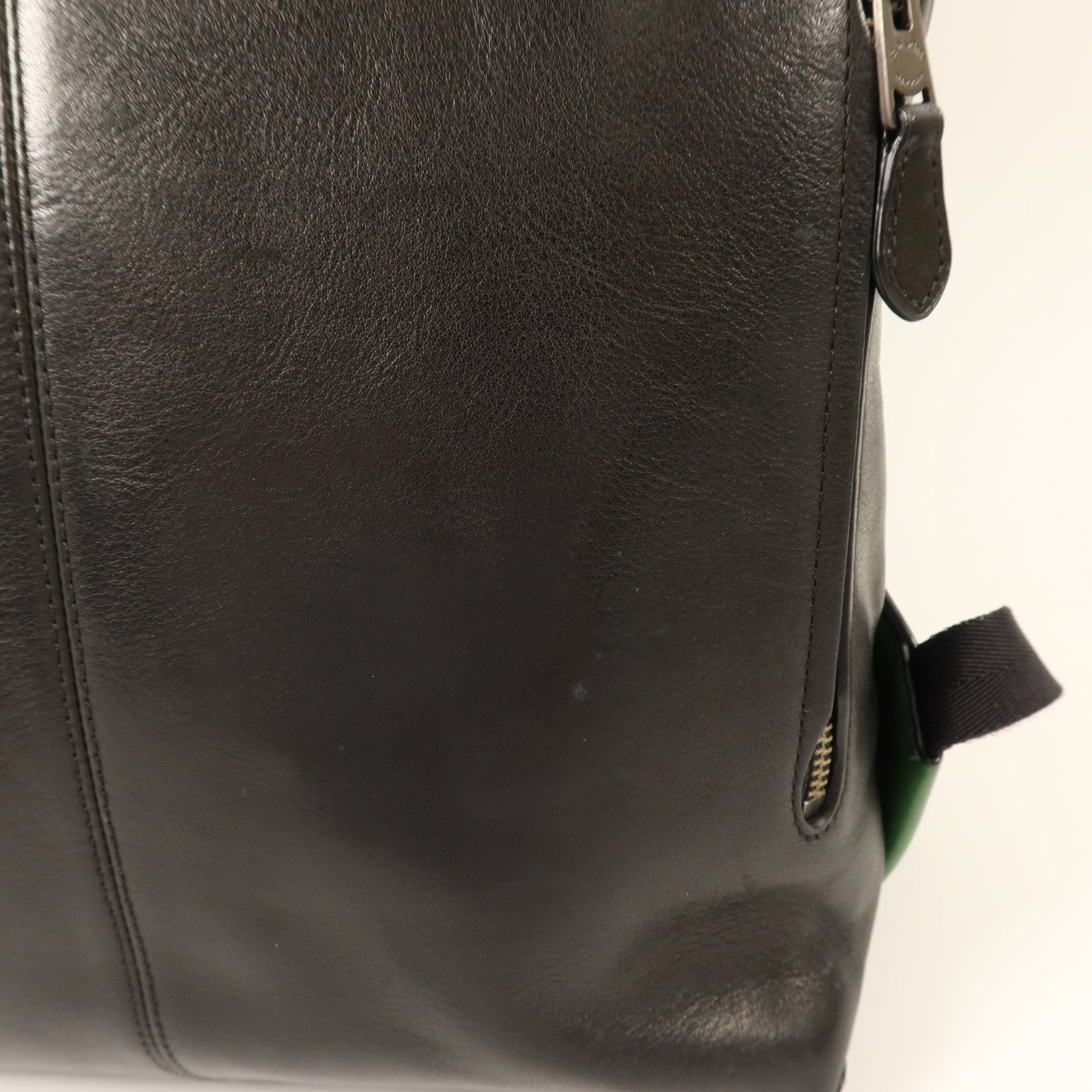 COACH 牛皮皮革Rucksack銀扣背包