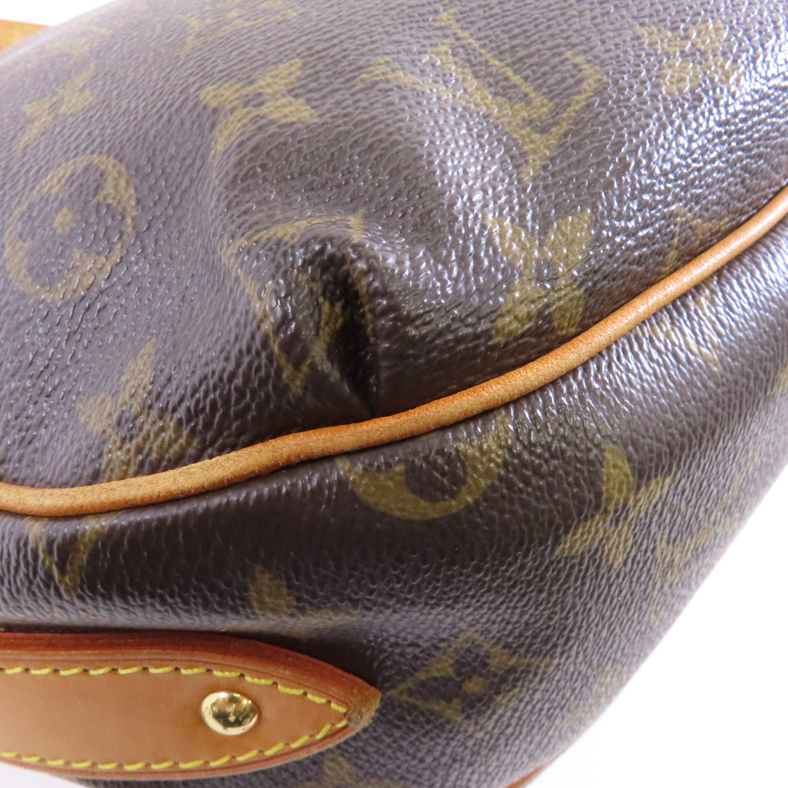 LOUIS VUITTON Monogram Mini Croisette Tulum PM金扣肩背袋啡色