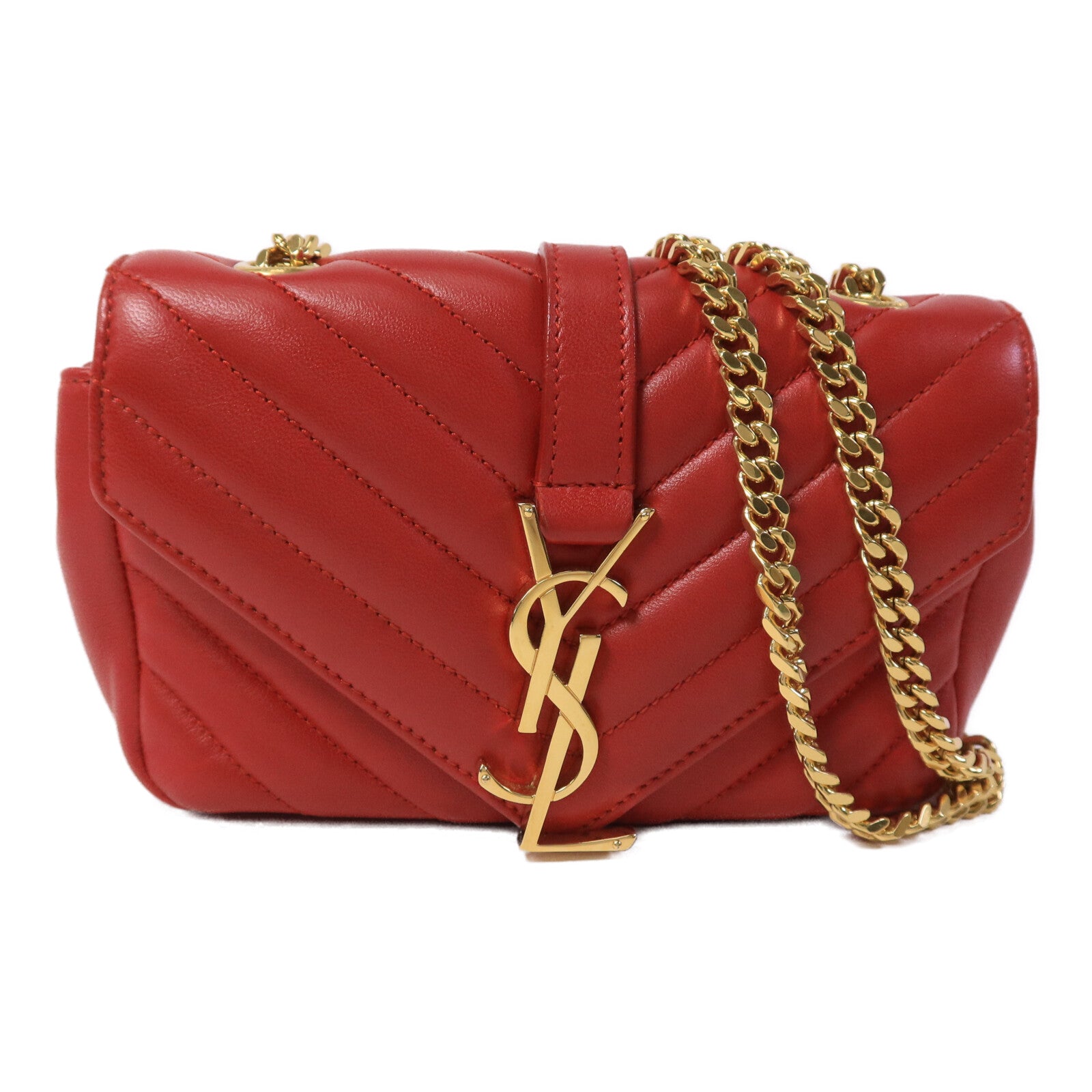 SAINT LAURENT 牛皮皮革Classic Baby鏈帶肩背袋