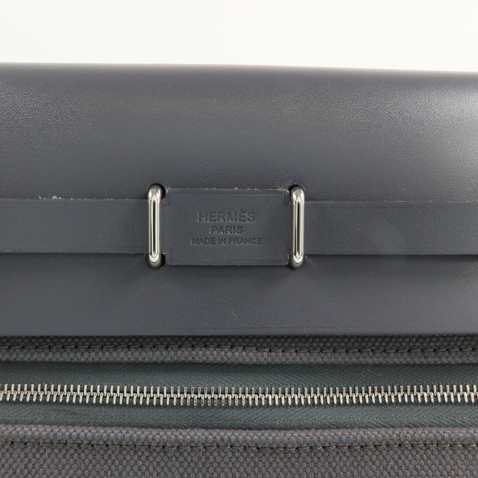 HERMES Vache Hunter皮革Mini Herbag銀扣肩背包