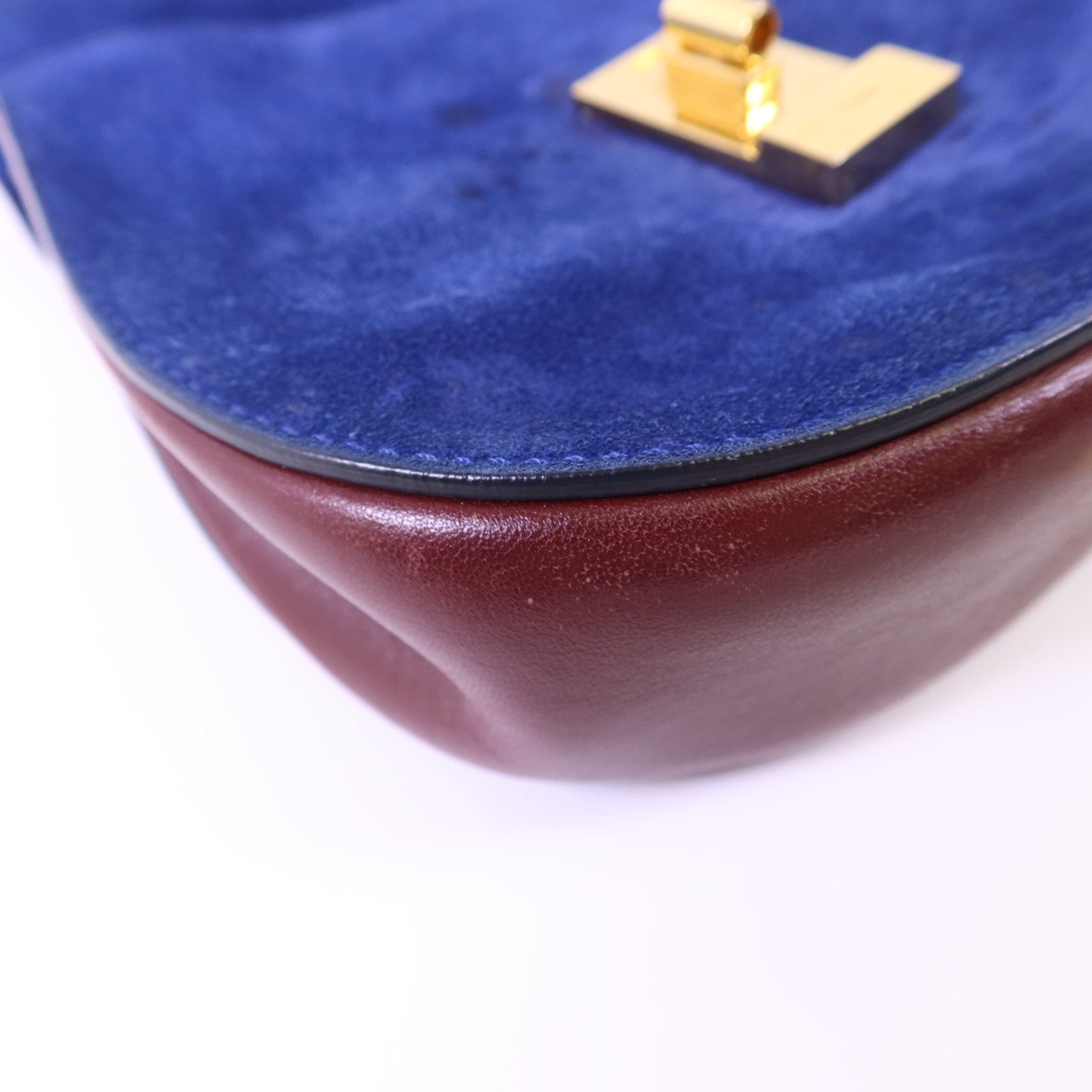 Chloe 【激減優惠】牛皮皮革/麂皮皮革Drew Shoulder Bag金扣鏈帶肩背袋