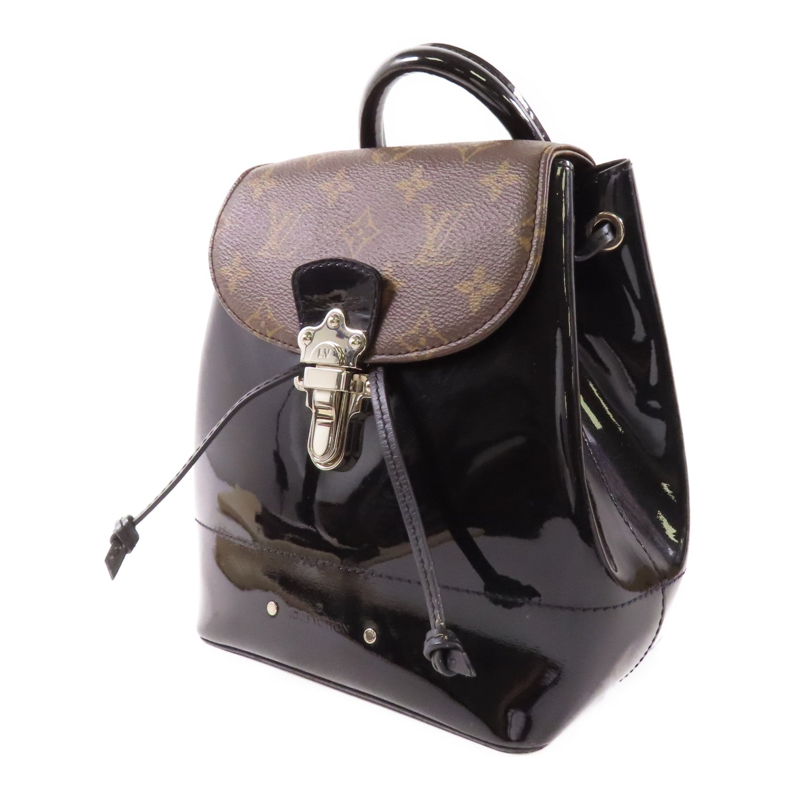 LOUIS VUITTON LV SHW Hot Springs M55769 Monogram Vernis Brown Black
