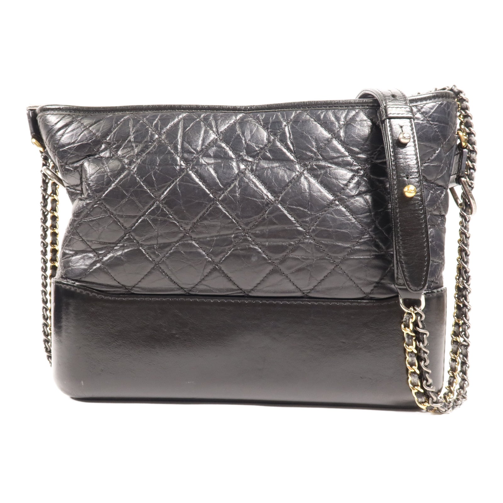 CHANEL 【激減優惠】牛皮皮革Gabrielle Medium鏈帶肩背袋