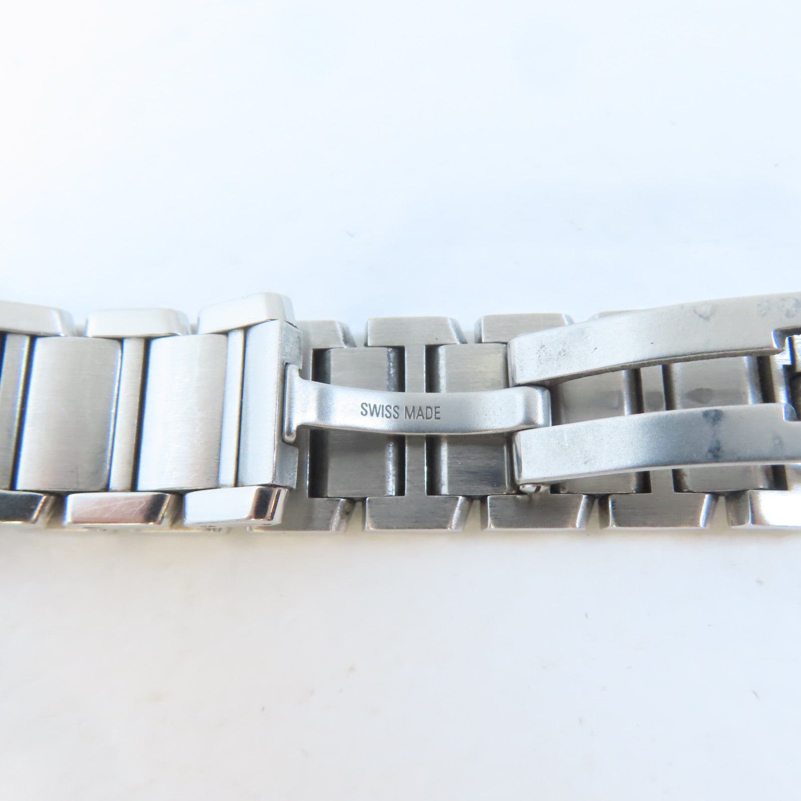CARTIER Tank Francaise不鏽鋼手錶石英機芯白色#13.75cm