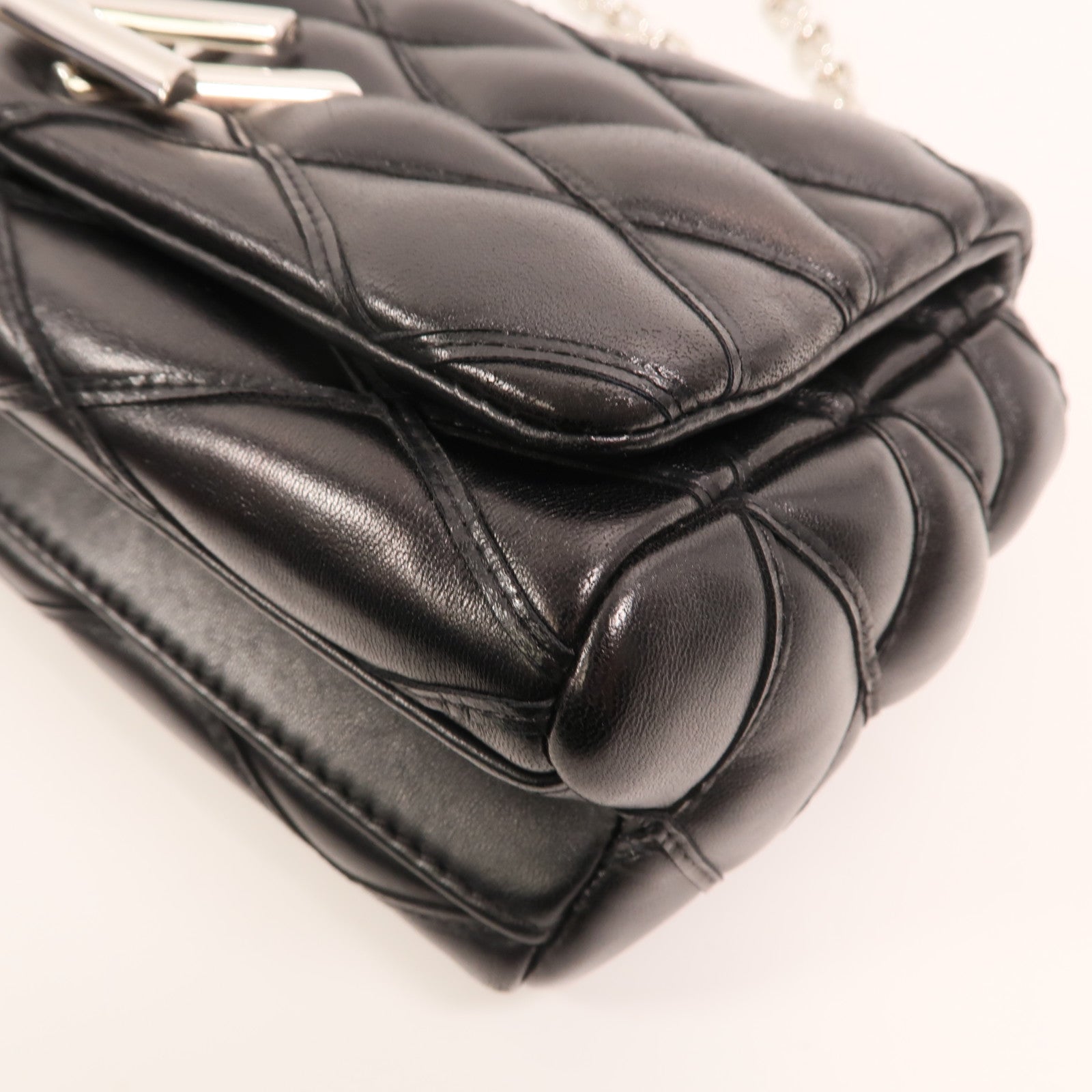 LOUIS VUITTON Malletage Go-14 PM銀扣鏈帶肩背袋
