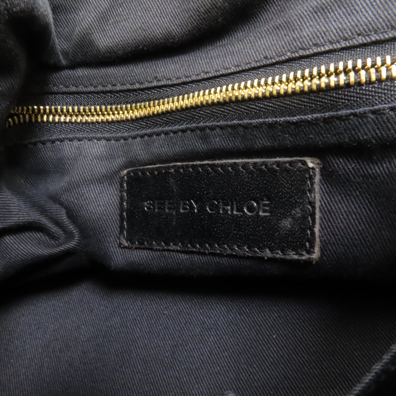 SEE BY CHLOE 羊皮皮革Poya Satchel Shoulder Bag金扣手挽肩背兩用袋