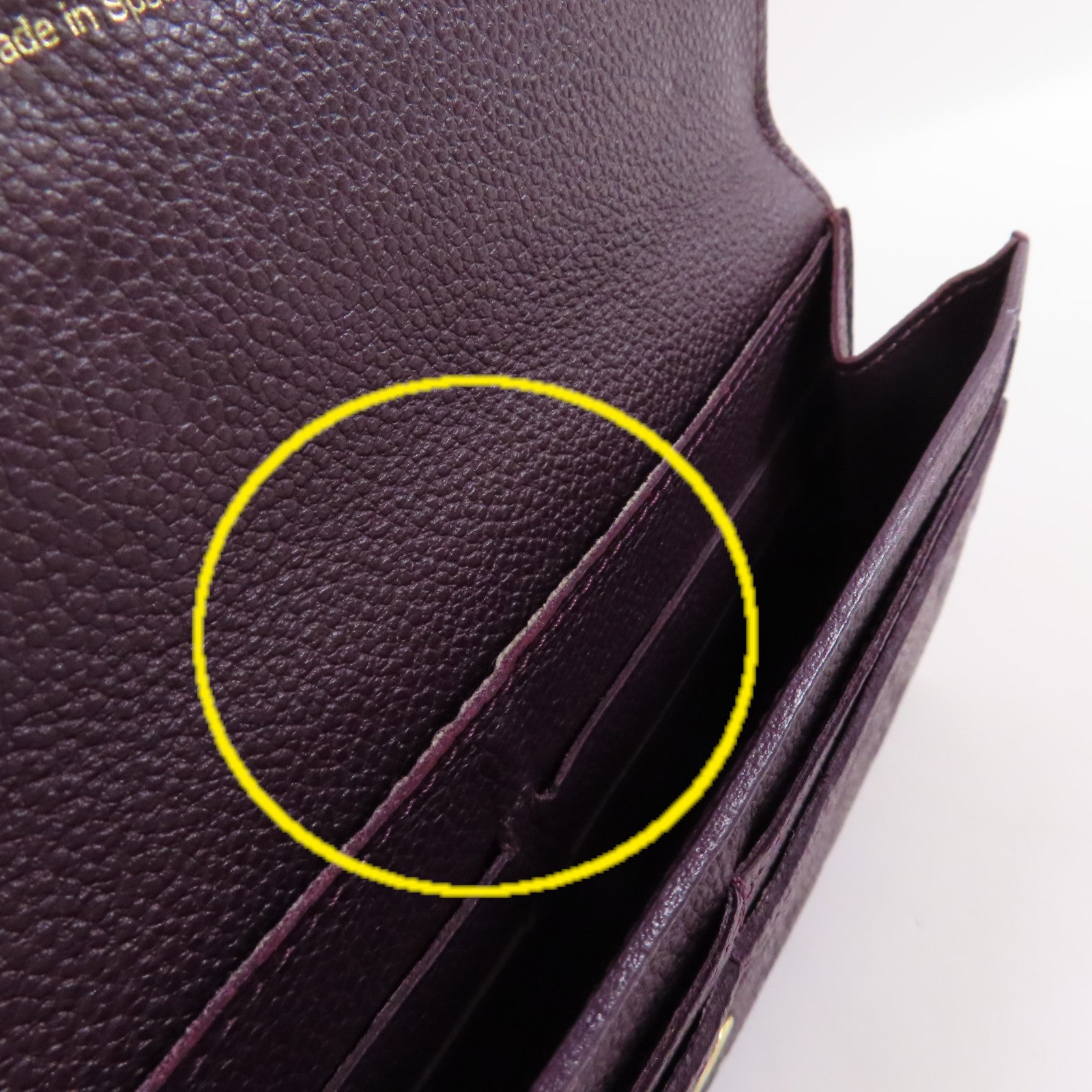 LOUIS VUITTON Monogram Empreinte Portefeuille Curieuse Long Wallet金扣長錢包紫色