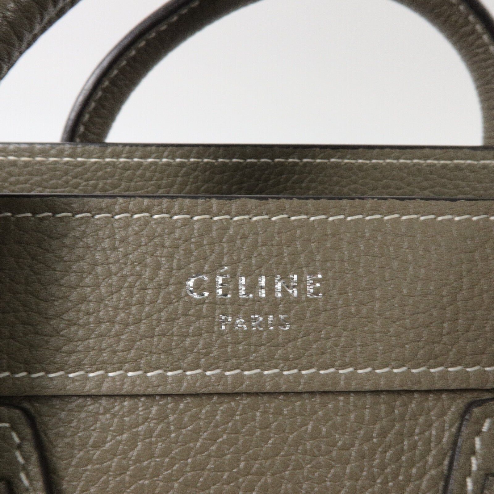 CELINE 牛皮皮革Nano Luggage手挽肩背兩用袋