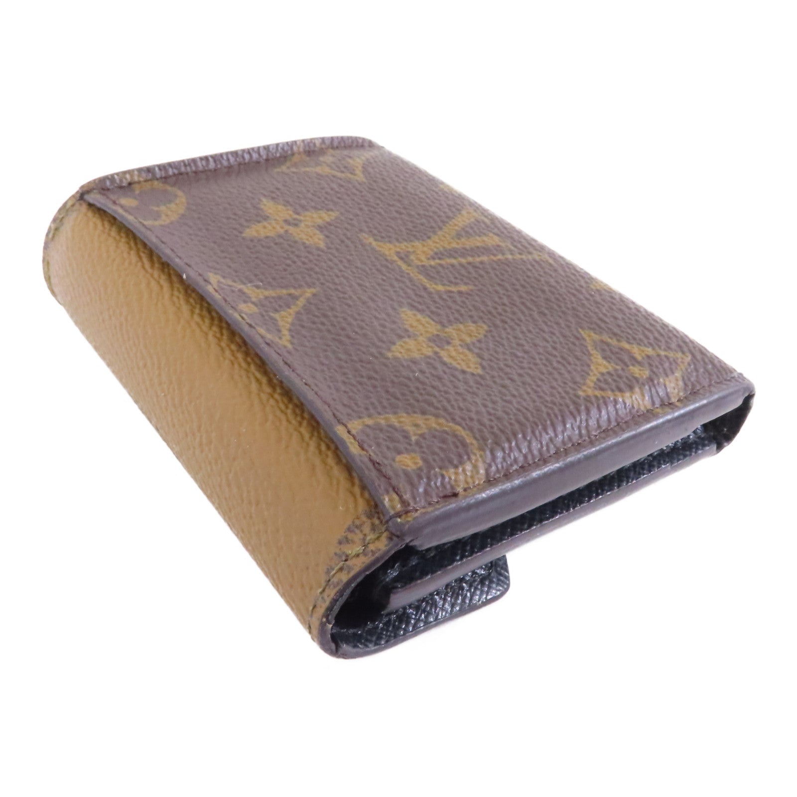 LOUIS VUITTON Monogram Giant Reverse Wallet金扣錢包棕色