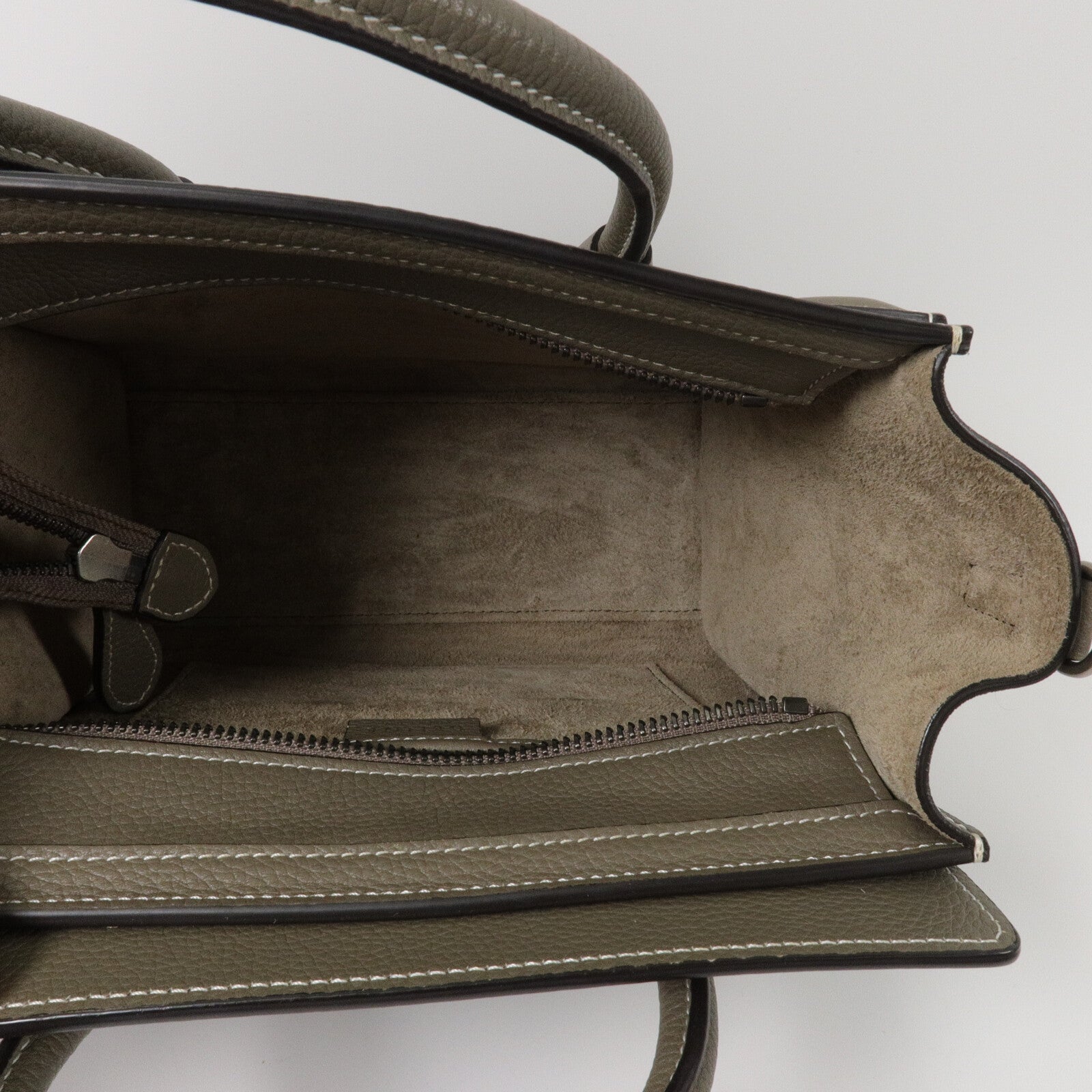 CELINE 牛皮皮革Nano Luggage手挽肩背兩用袋