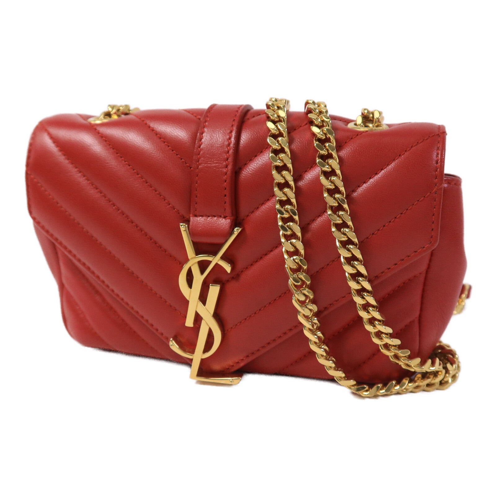 SAINT LAURENT 牛皮皮革Classic Baby鏈帶肩背袋