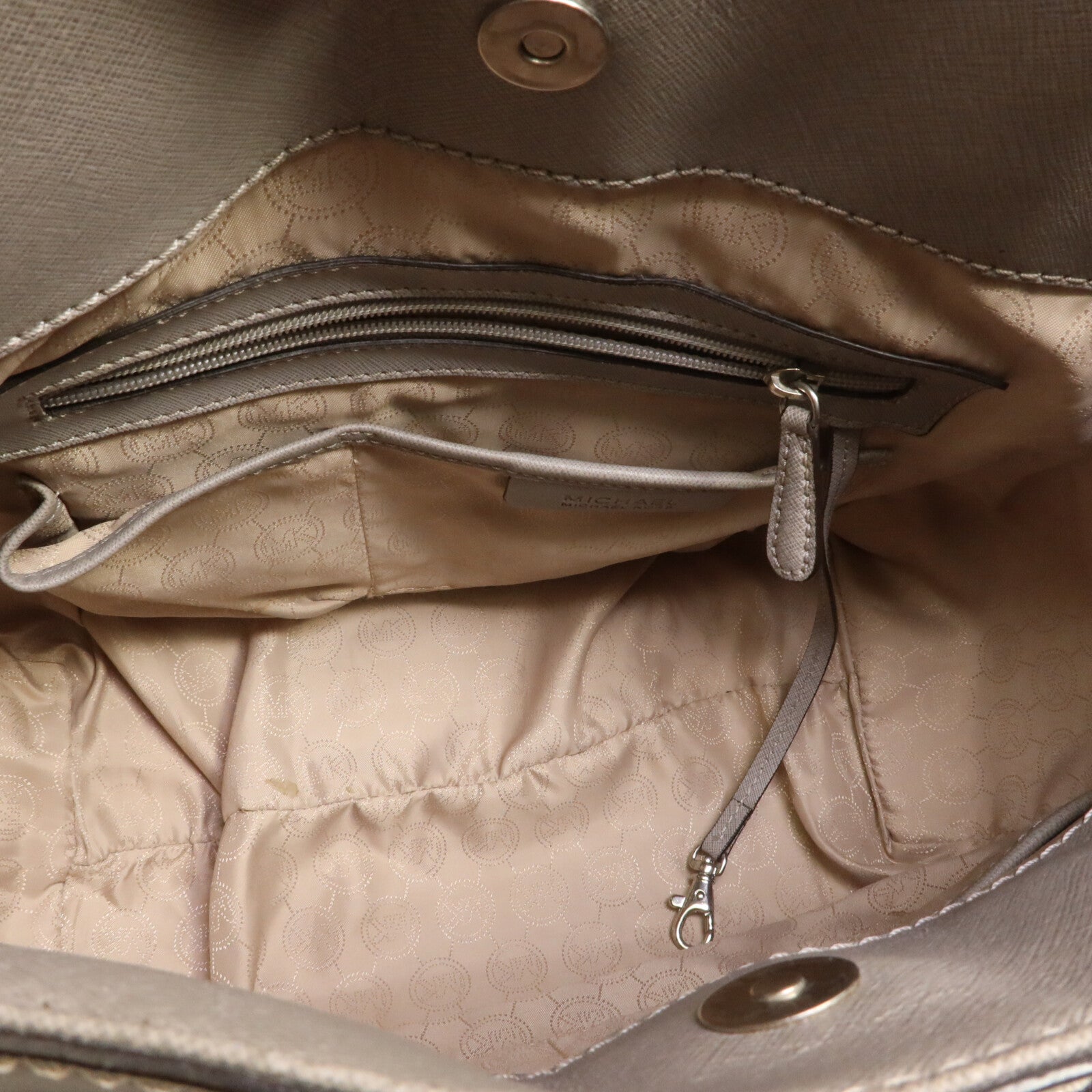 Michael Kors 牛皮皮革Hamilton Shoulder Tote鏈帶手挽肩背兩用袋