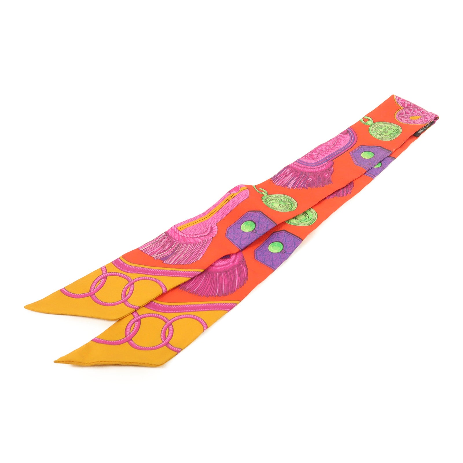 HERMES 絲質Twilly絲巾