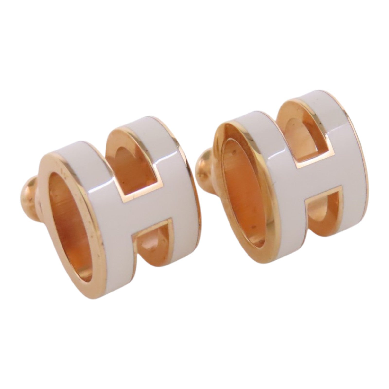 HERMES 金屬/琺瑯PoP H Earrings金扣耳環