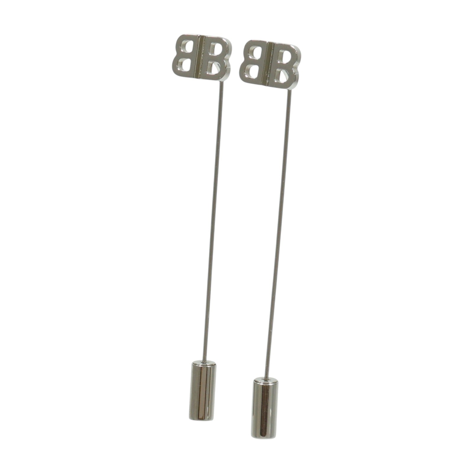 BALENCIAGA 金屬BB Pin Earrings耳環