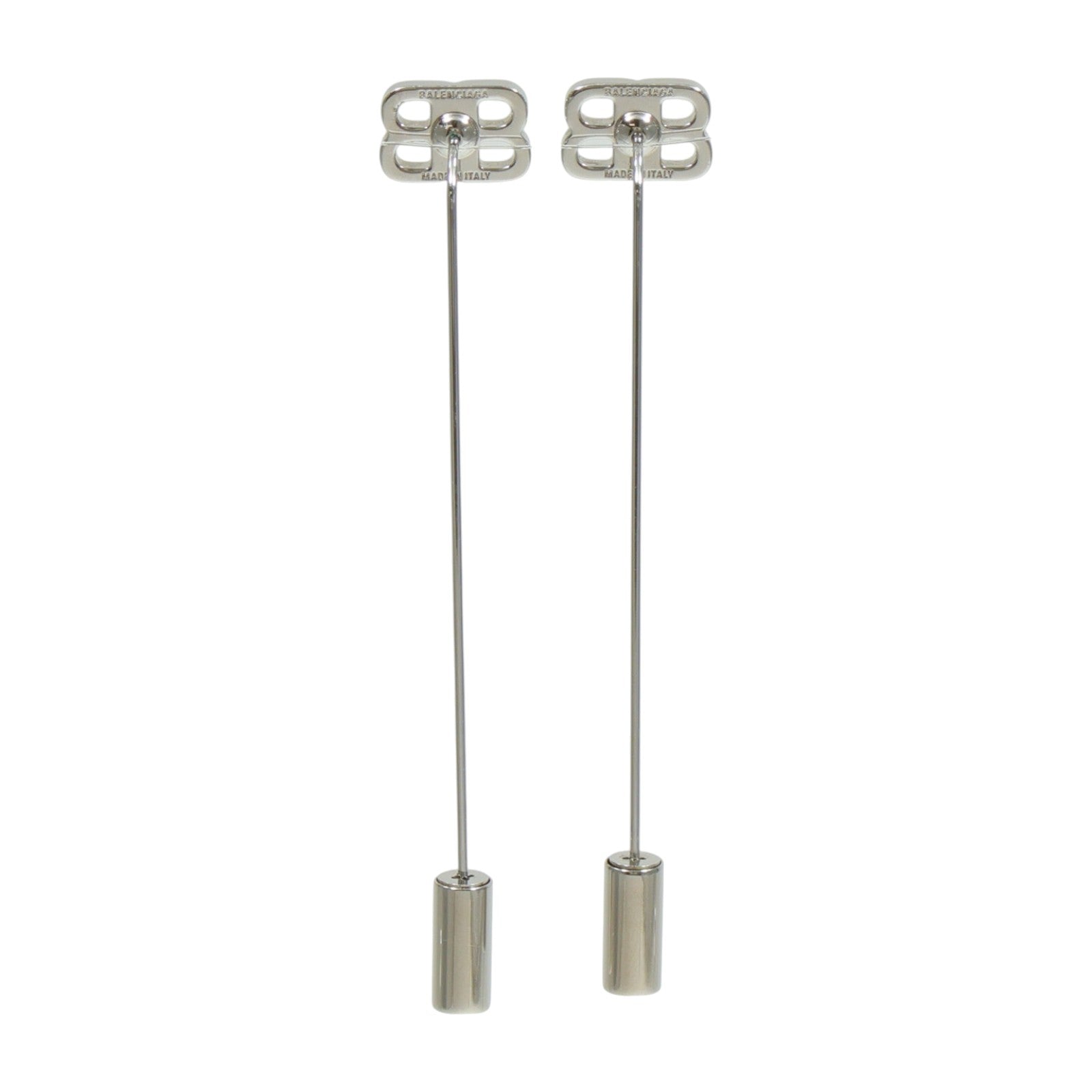 BALENCIAGA 金屬BB Pin Earrings耳環