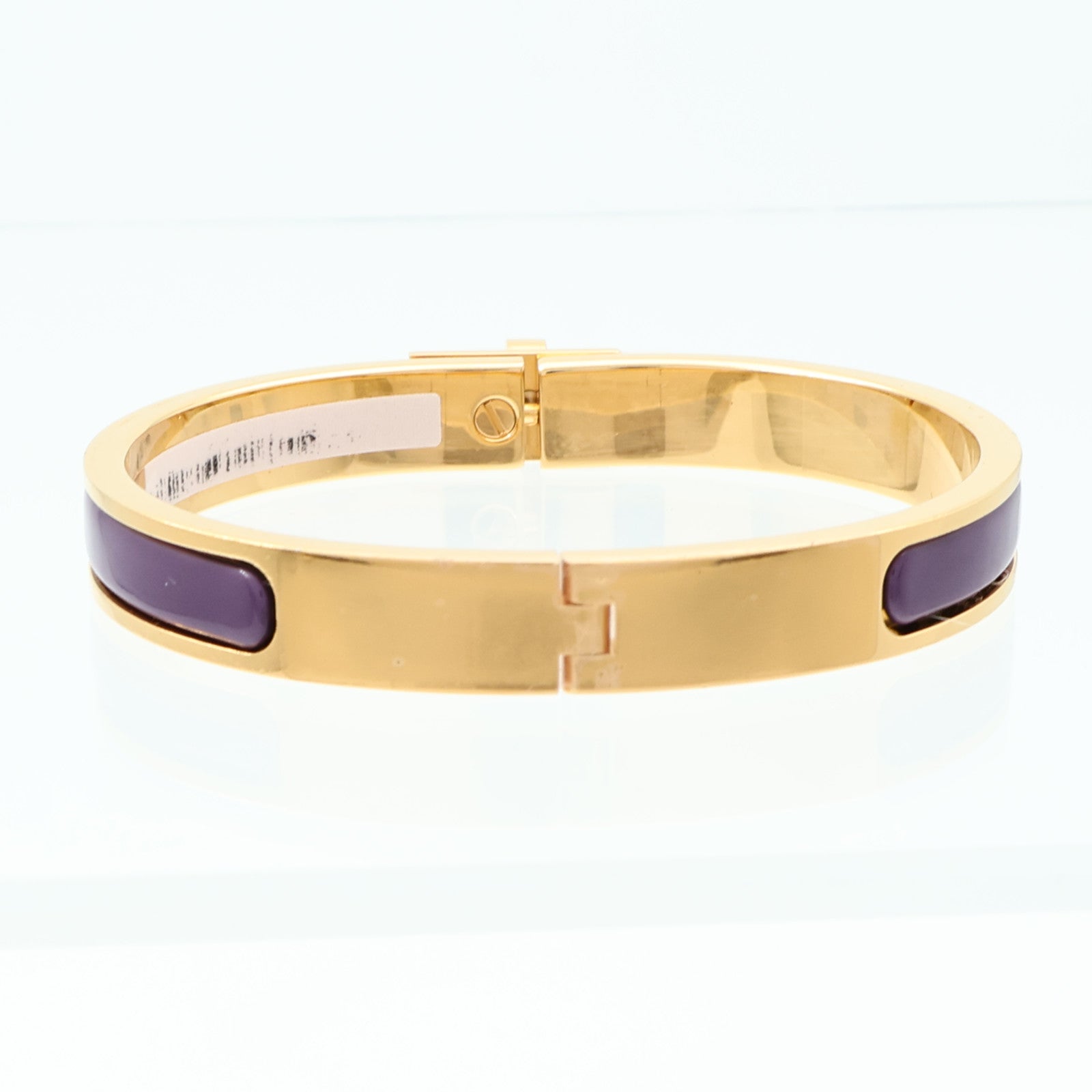 HERMES 金屬/琺瑯Mini Clic Kelly手鐲