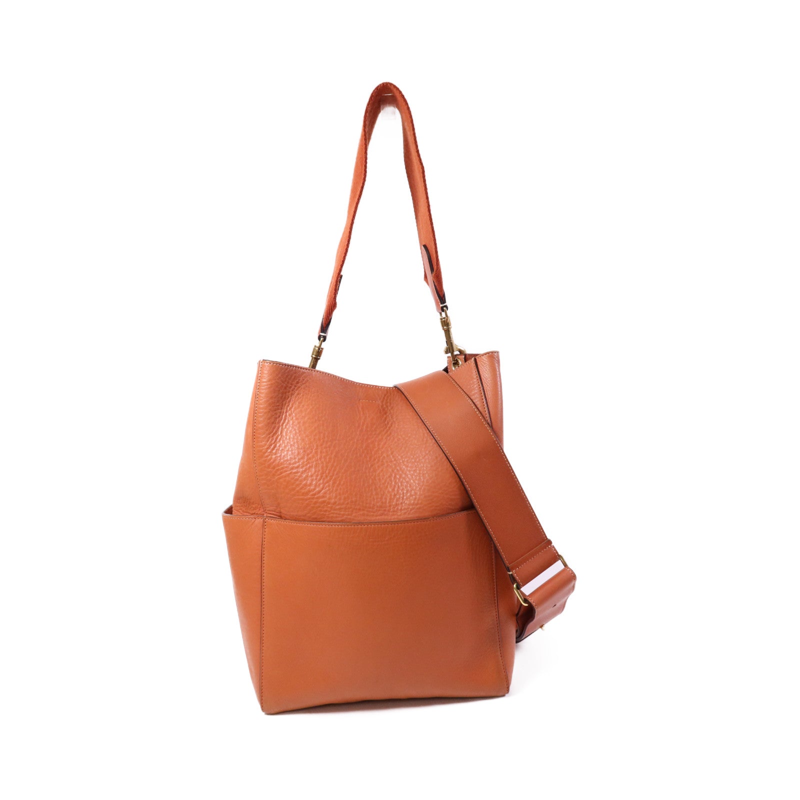 CELINE 牛皮皮革Shoulder Bag金扣肩背袋