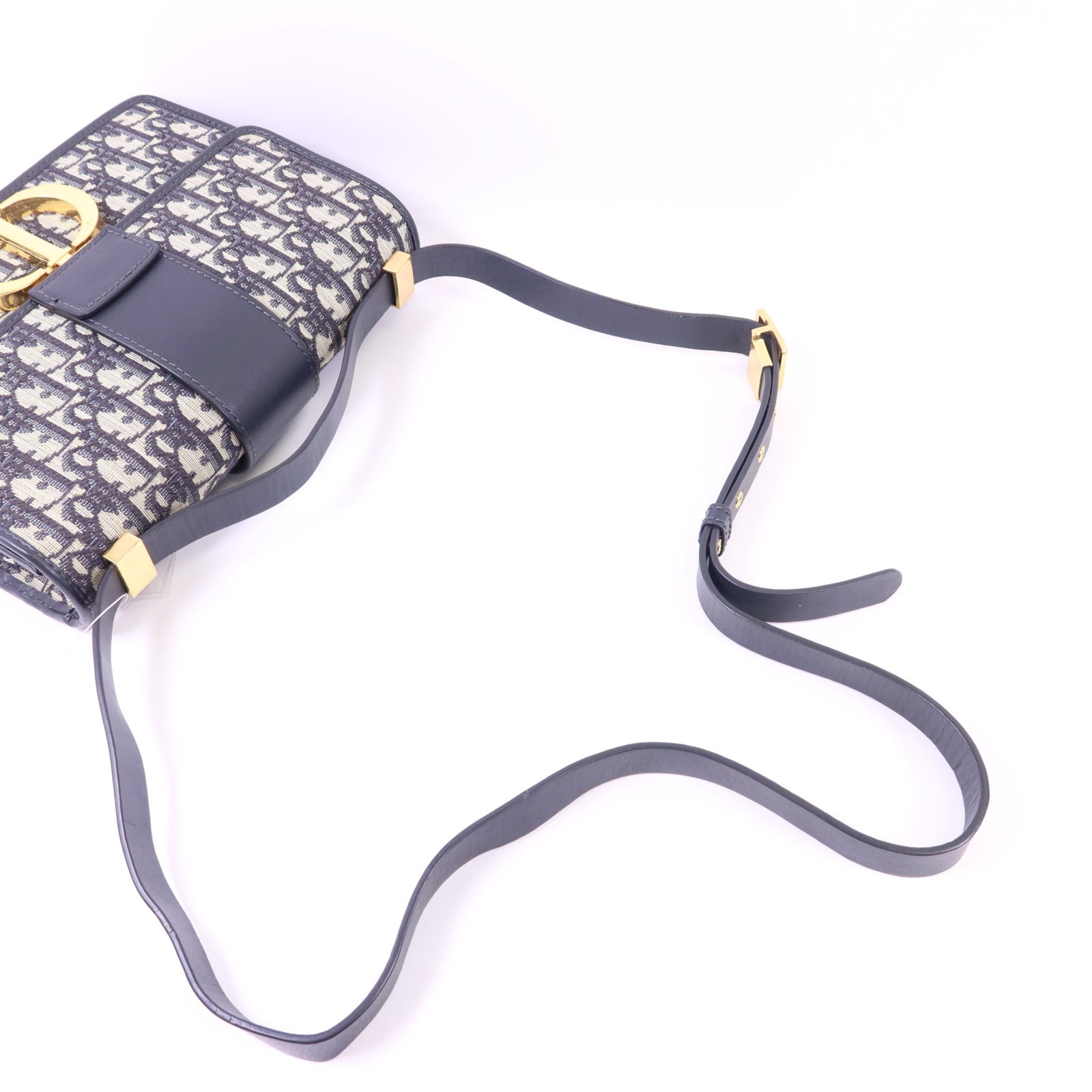 Dior 帆布Montaigne金扣肩背袋