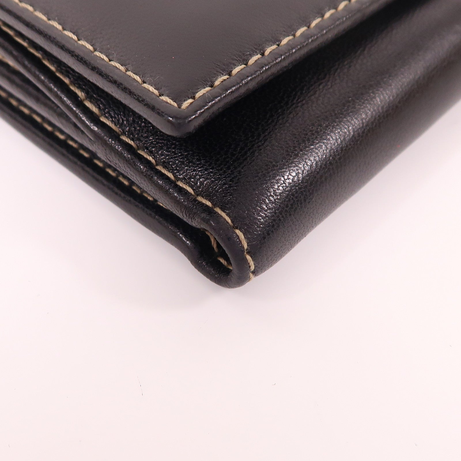 GUCCI 【激減優惠】牛皮皮革Wallet銀扣錢包