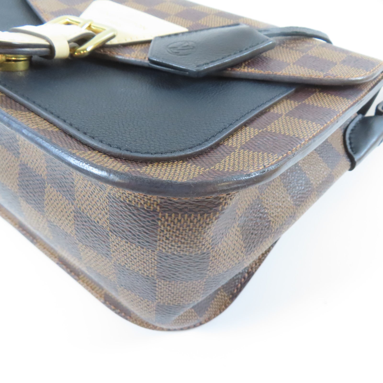 LOUIS VUITTON Damier Beaumarchais金扣手挽肩背兩用袋啡色