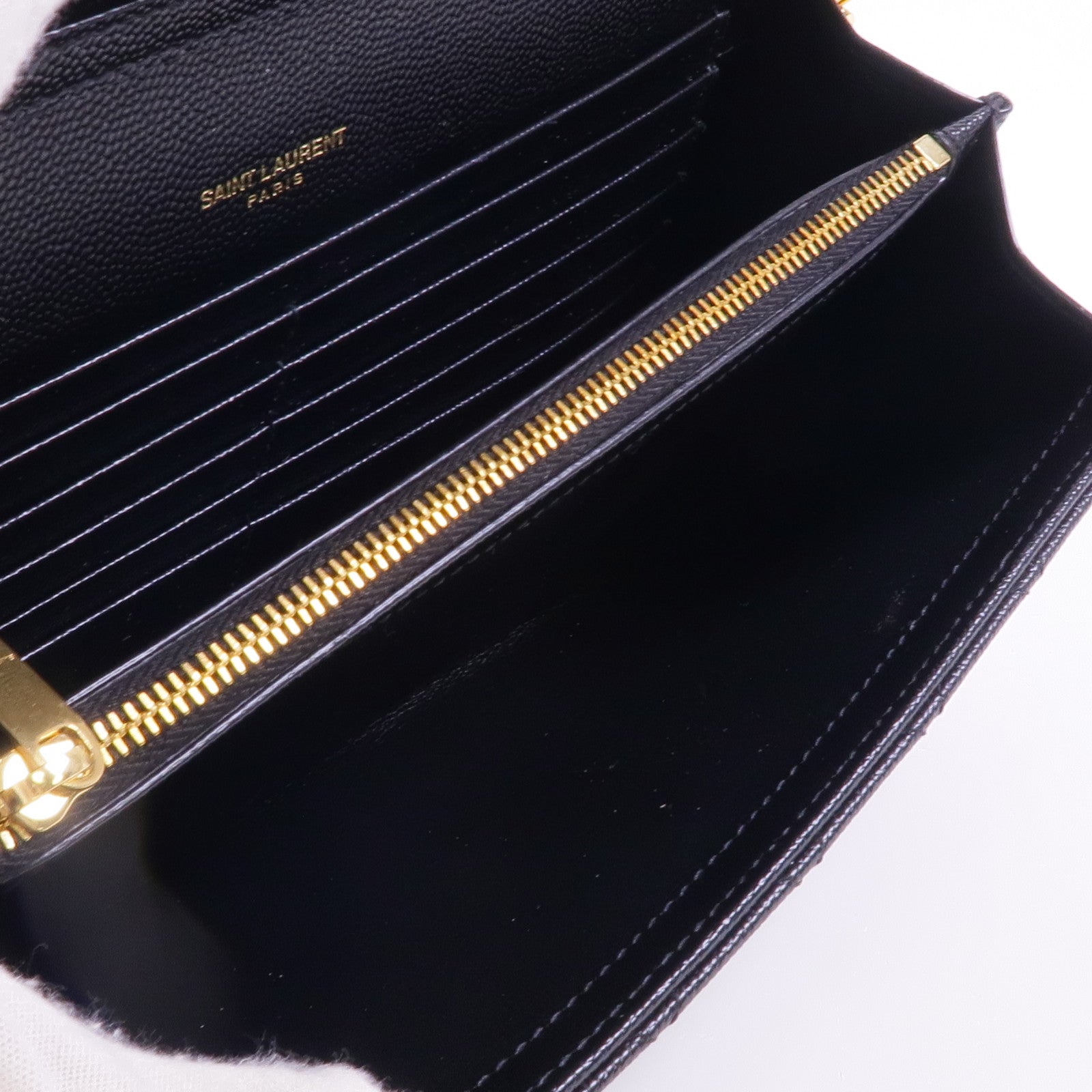 SAINT LAURENT 牛皮皮革Envelope Small金扣鏈帶肩背袋