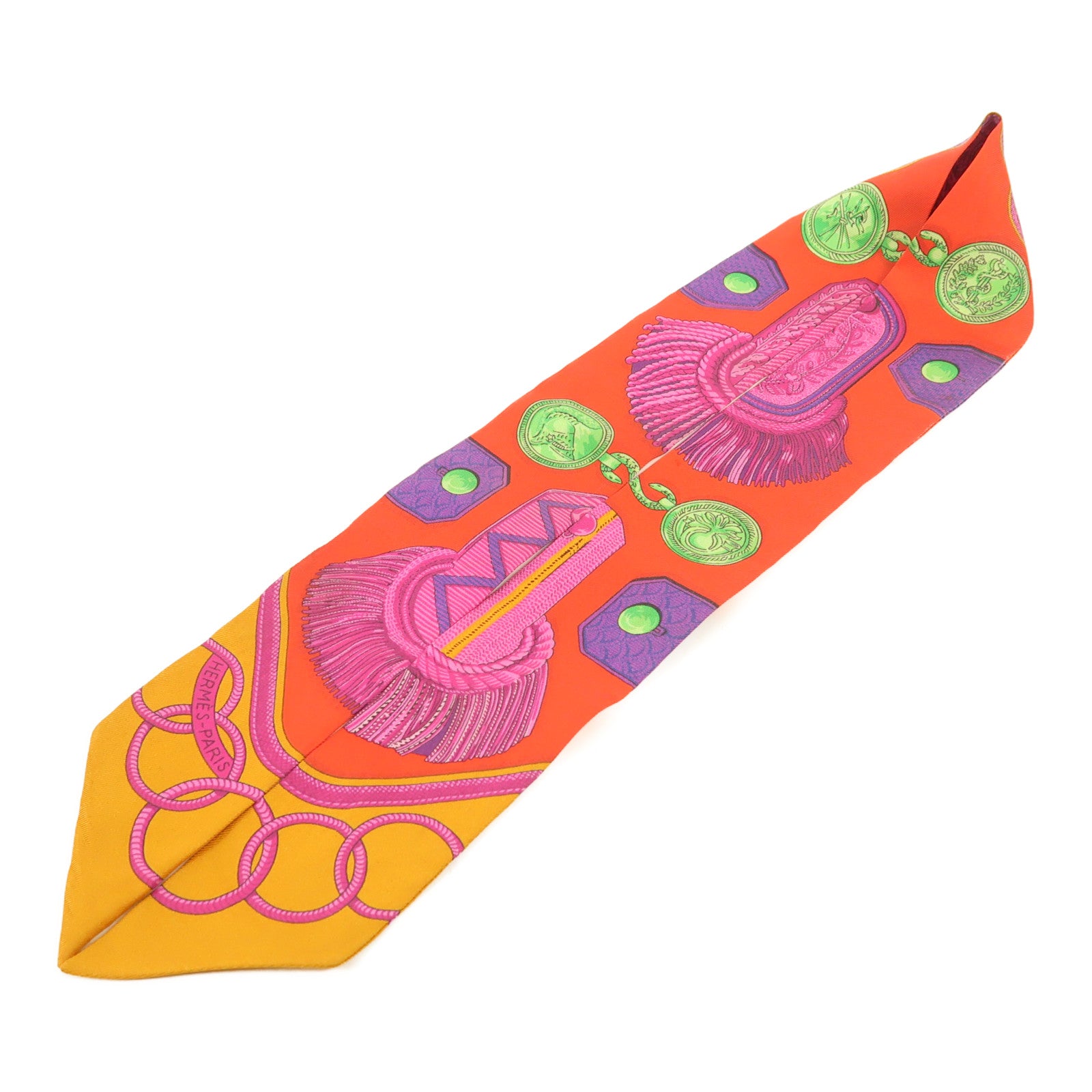 HERMES 絲質Twilly絲巾