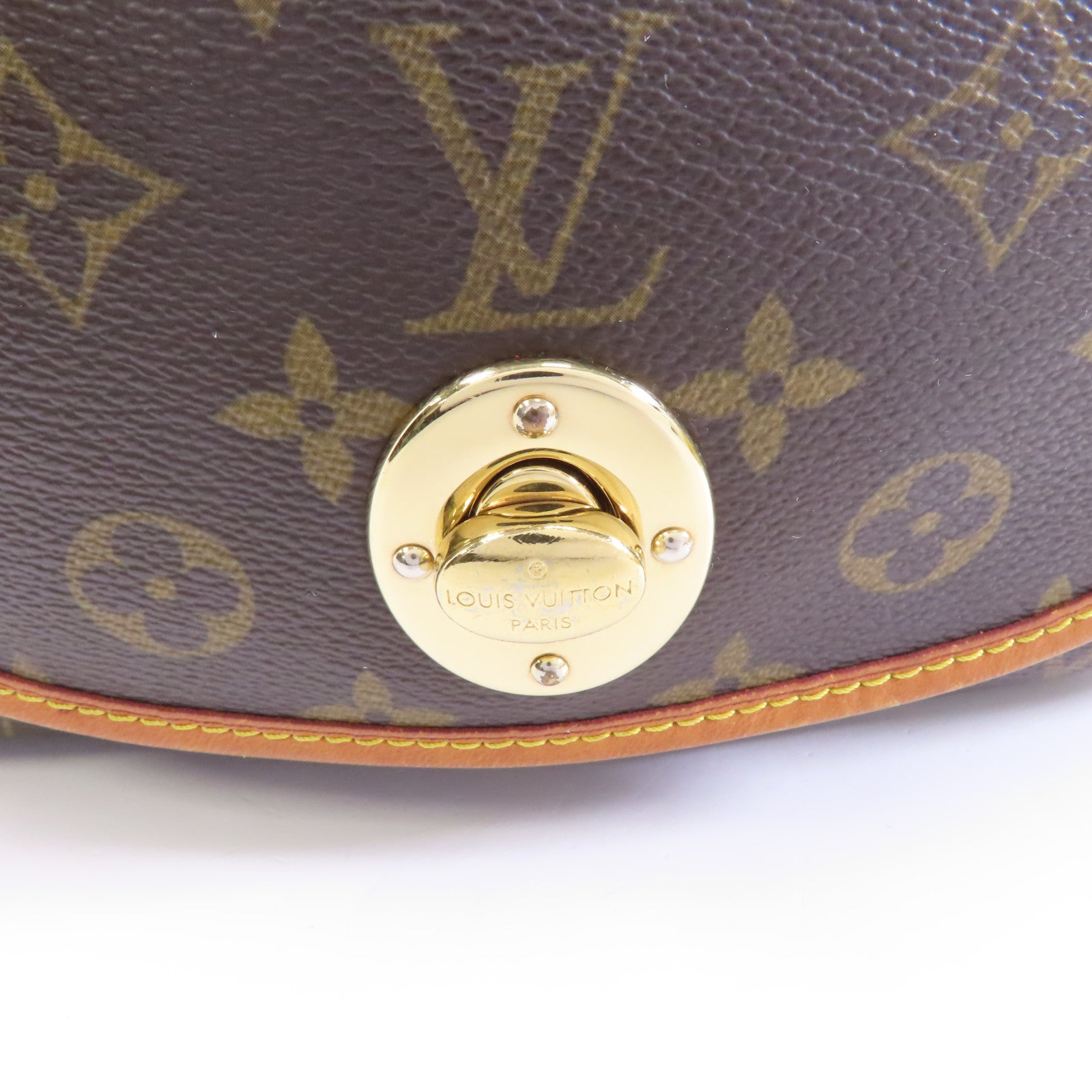 LOUIS VUITTON Monogram Mini Croisette Tulum PM金扣肩背袋啡色