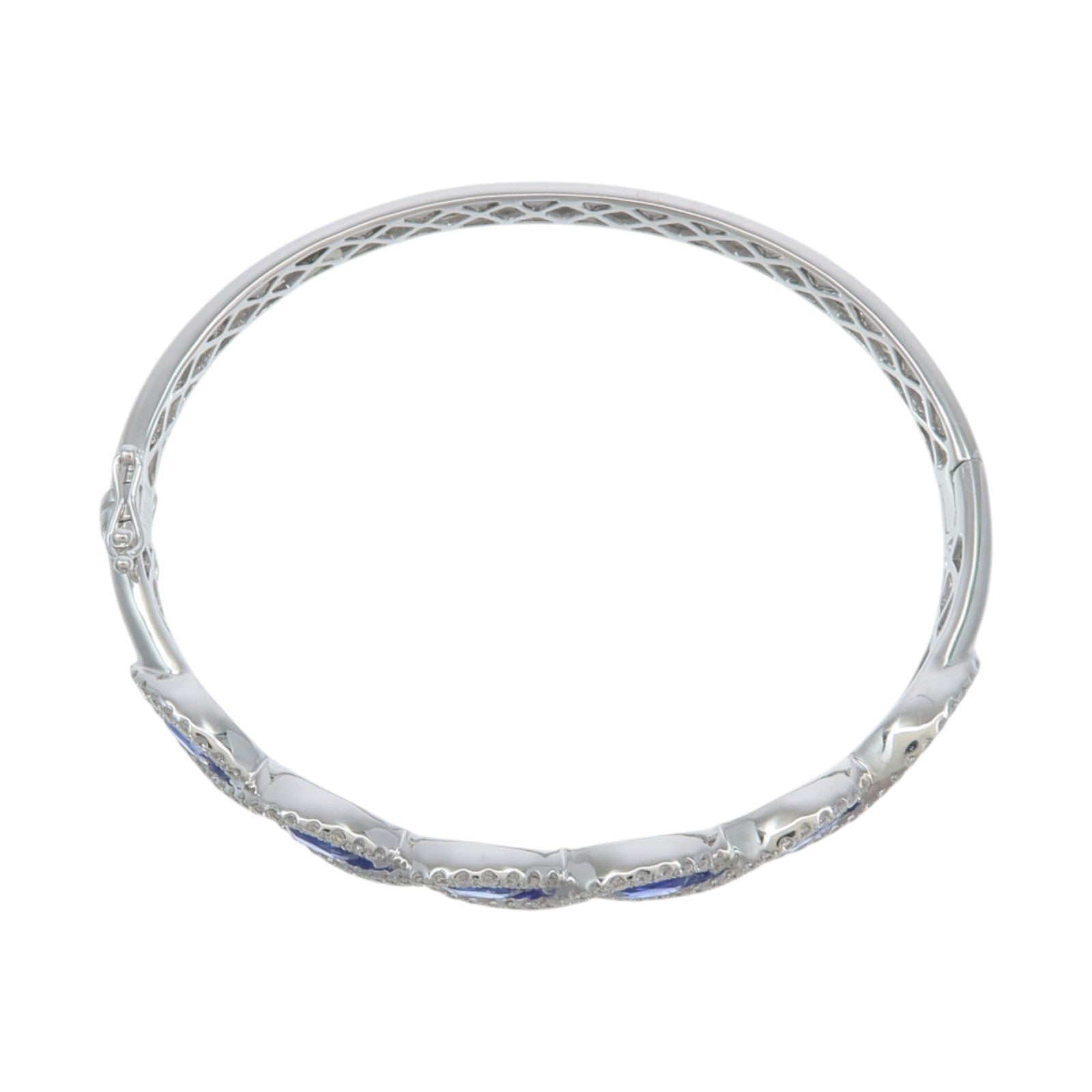 JEWELRY 18K白金Sapphire Diamond Bracelet藍寶石/鑽石手鏈
