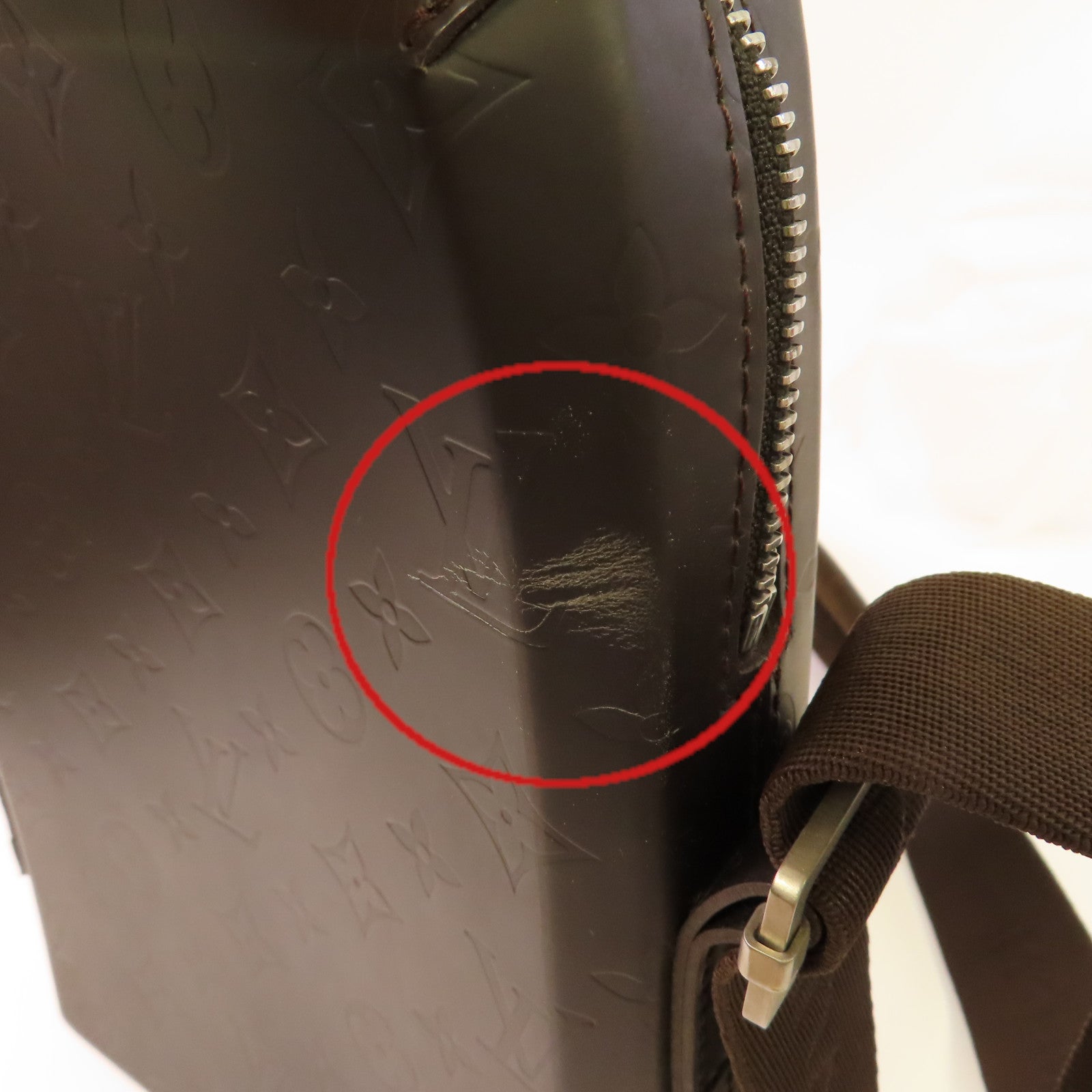 LOUIS VUITTON **【激減優惠】Monogram Glace Bobby Cafe Shoulder Bag肩背袋啡色