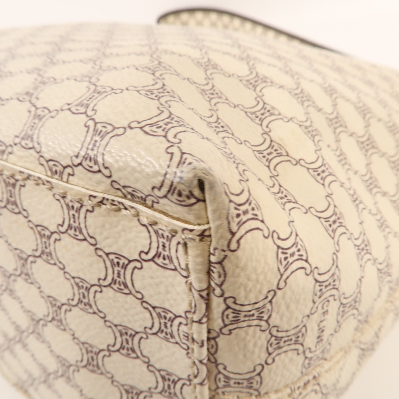 CELINE 帆布Vitage Shoulder Bag金扣肩背袋