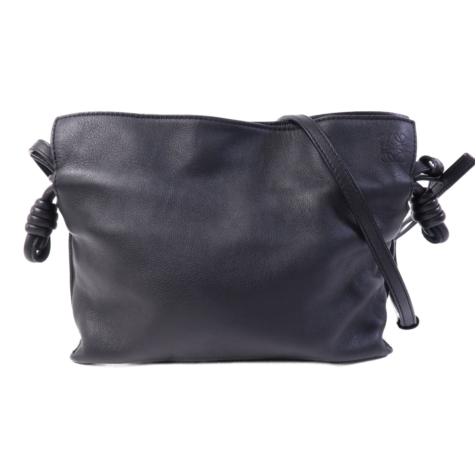 LOEWE 羊皮皮革Flamenco金扣肩背袋