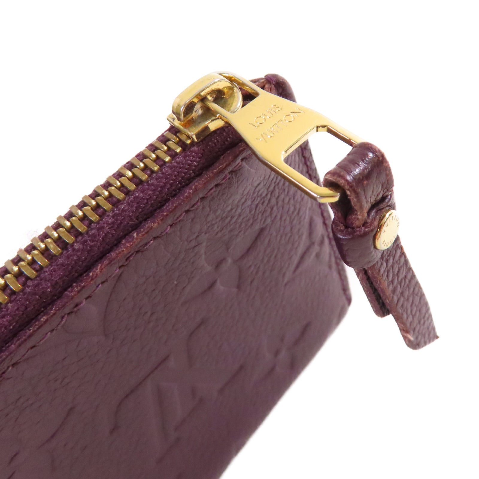 LOUIS VUITTON Monogram Empreinte Portefeuille Curieuse Long Wallet金扣長錢包紫色