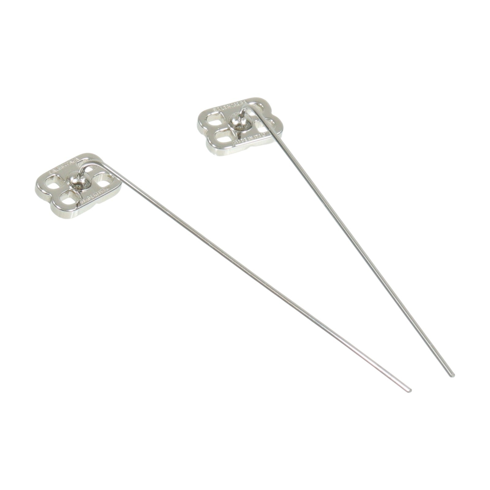 BALENCIAGA 金屬BB Pin Earrings耳環