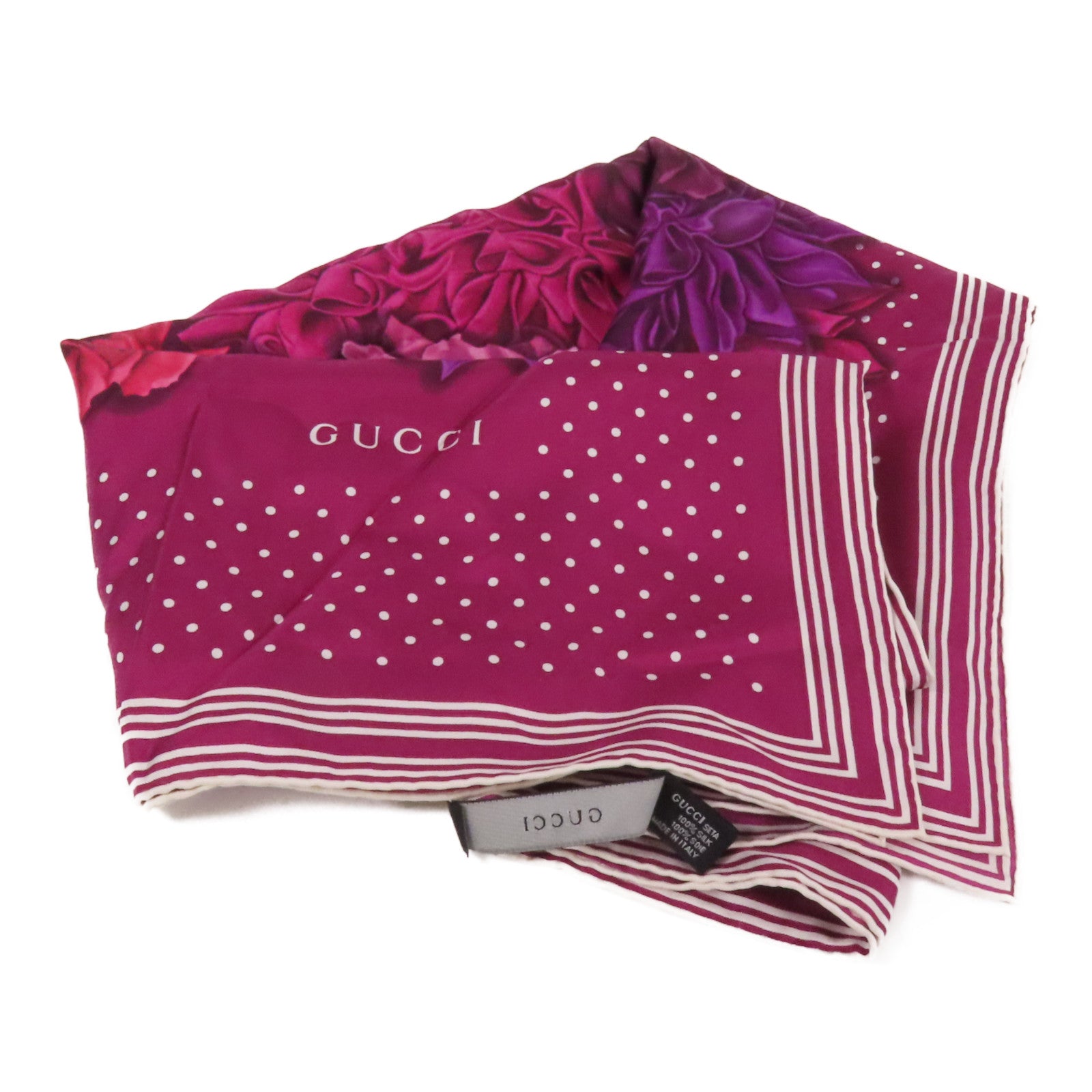 GUCCI 絲質Scarf 120x120絲巾