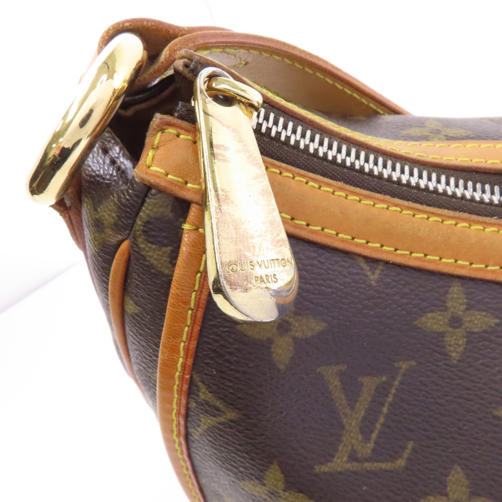 LOUIS VUITTON Monogram Mini Croisette Tulum PM金扣肩背袋啡色
