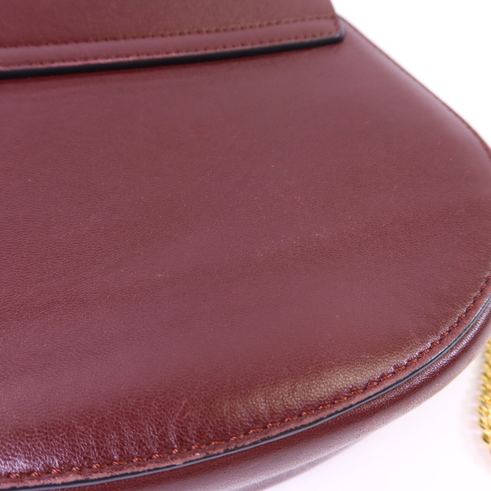Chloe 【激減優惠】牛皮皮革/麂皮皮革Drew Shoulder Bag金扣鏈帶肩背袋