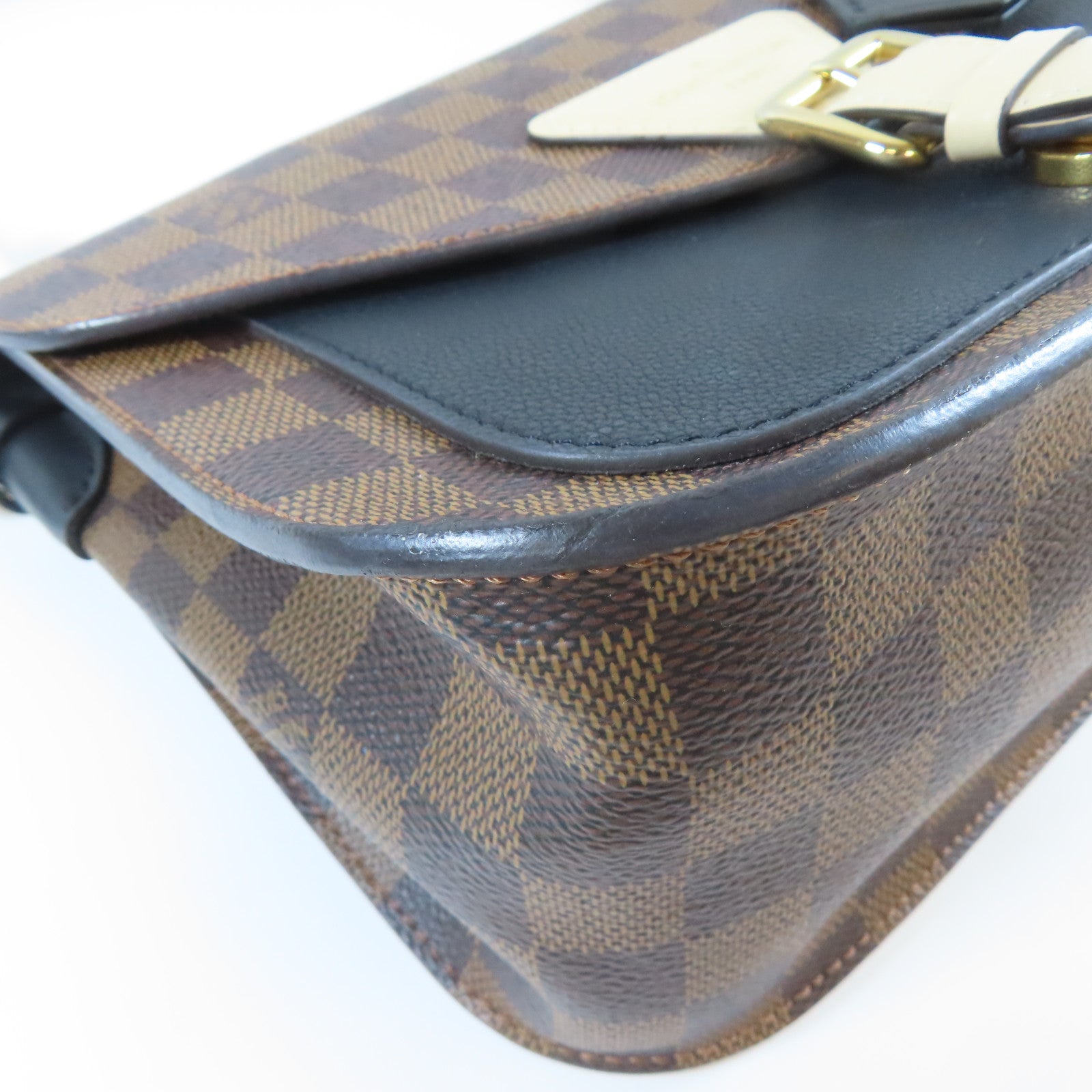 LOUIS VUITTON Damier Beaumarchais金扣手挽肩背兩用袋啡色