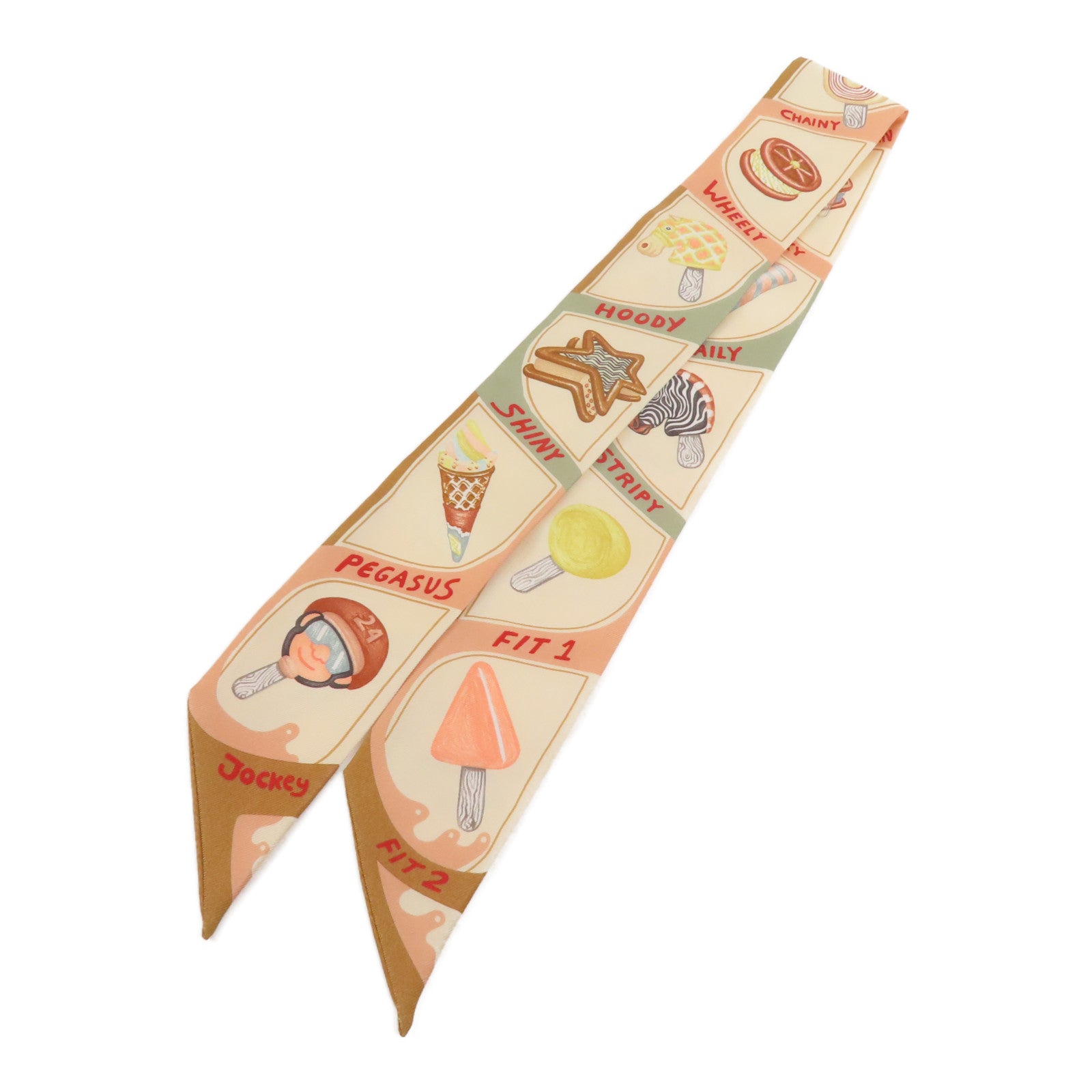 HERMES 絲質Twilly絲巾