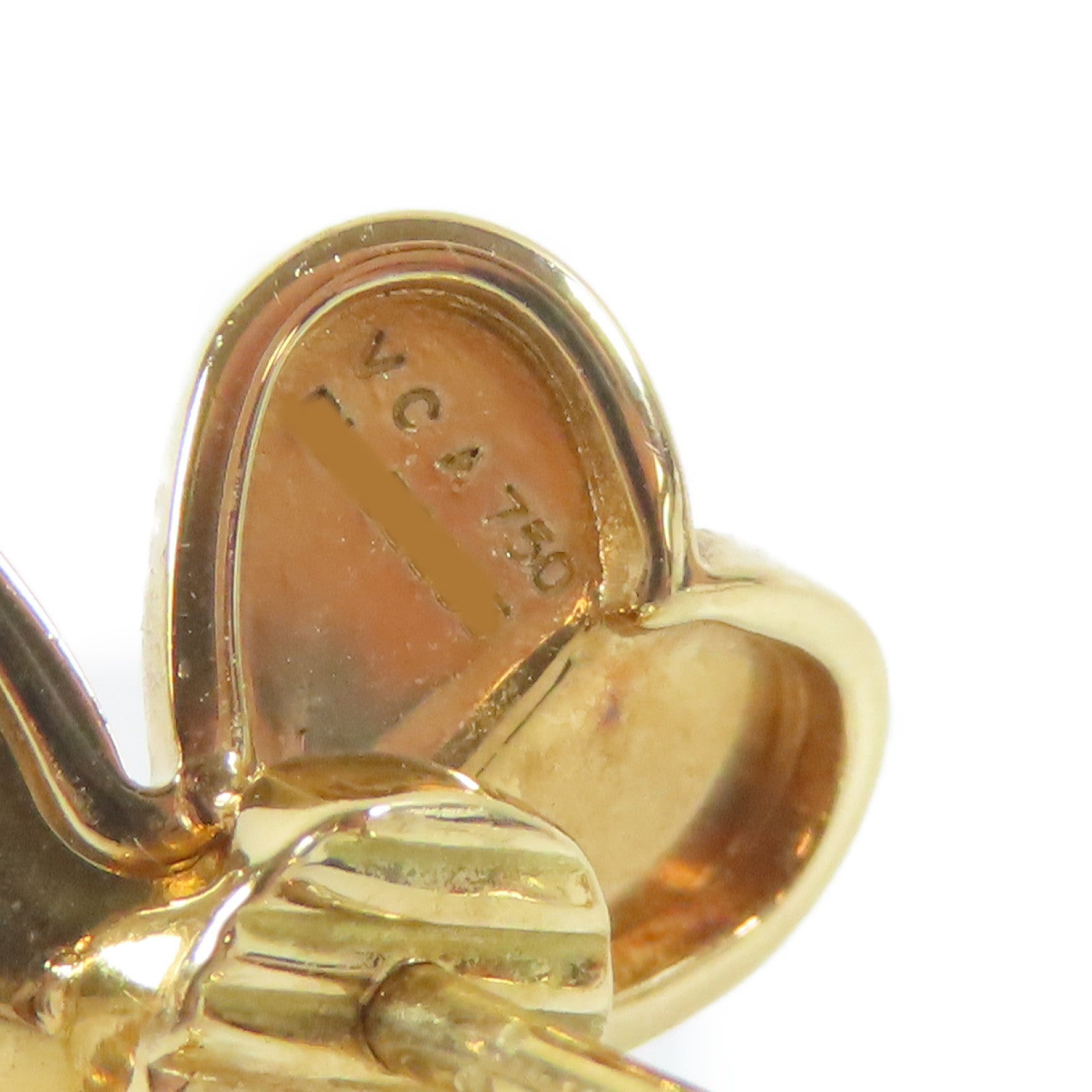 Van Cleef & Arpels 18K黃金Frivole Flower Small Model耳環金色