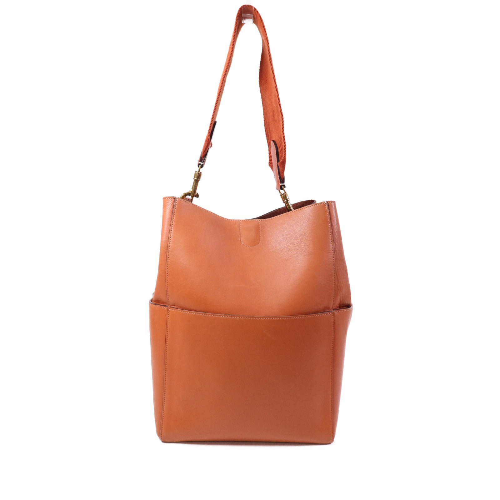 CELINE 牛皮皮革Shoulder Bag金扣肩背袋