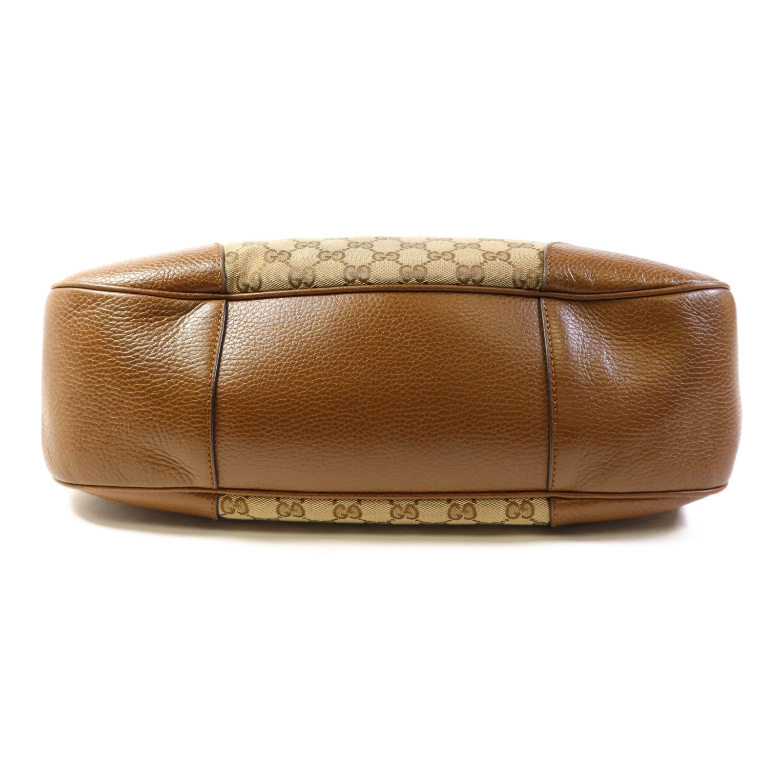 GUCCI 帆布/皮革Bree Micro Hobo金扣肩背袋