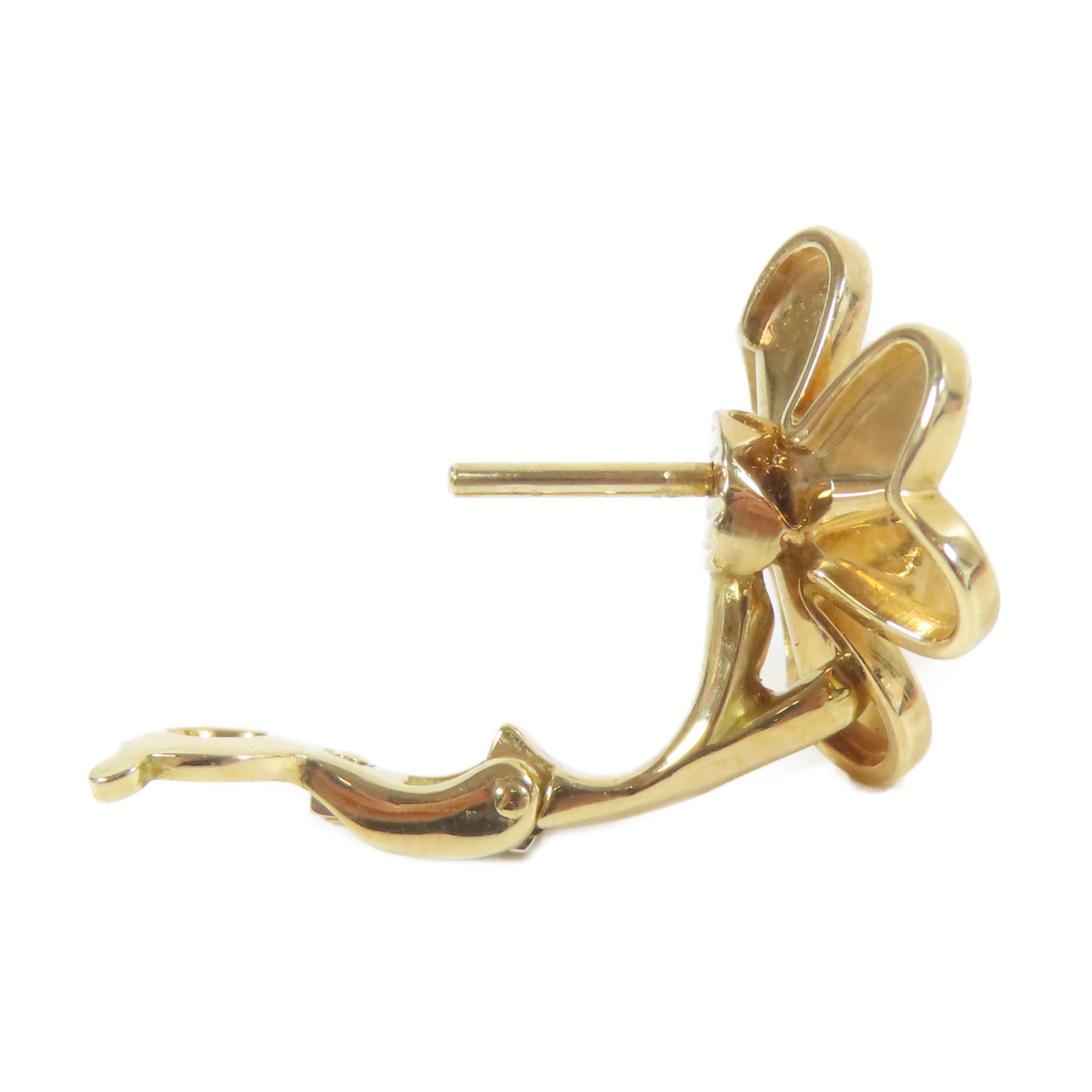 Van Cleef & Arpels 18K黃金Frivole Flower Small Model耳環金色