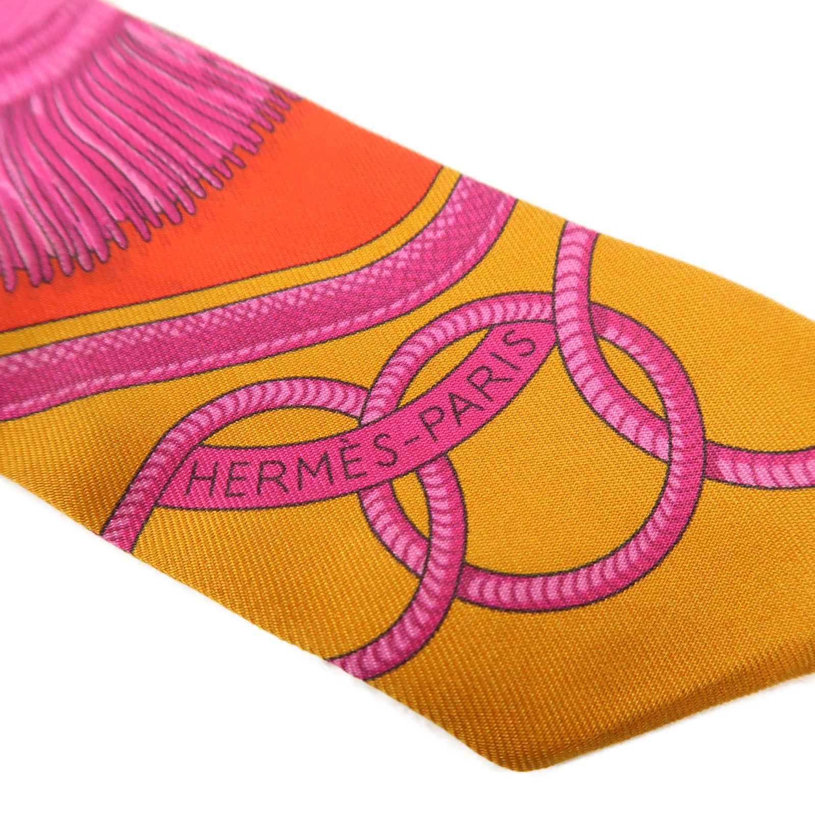 HERMES 絲質Twilly絲巾