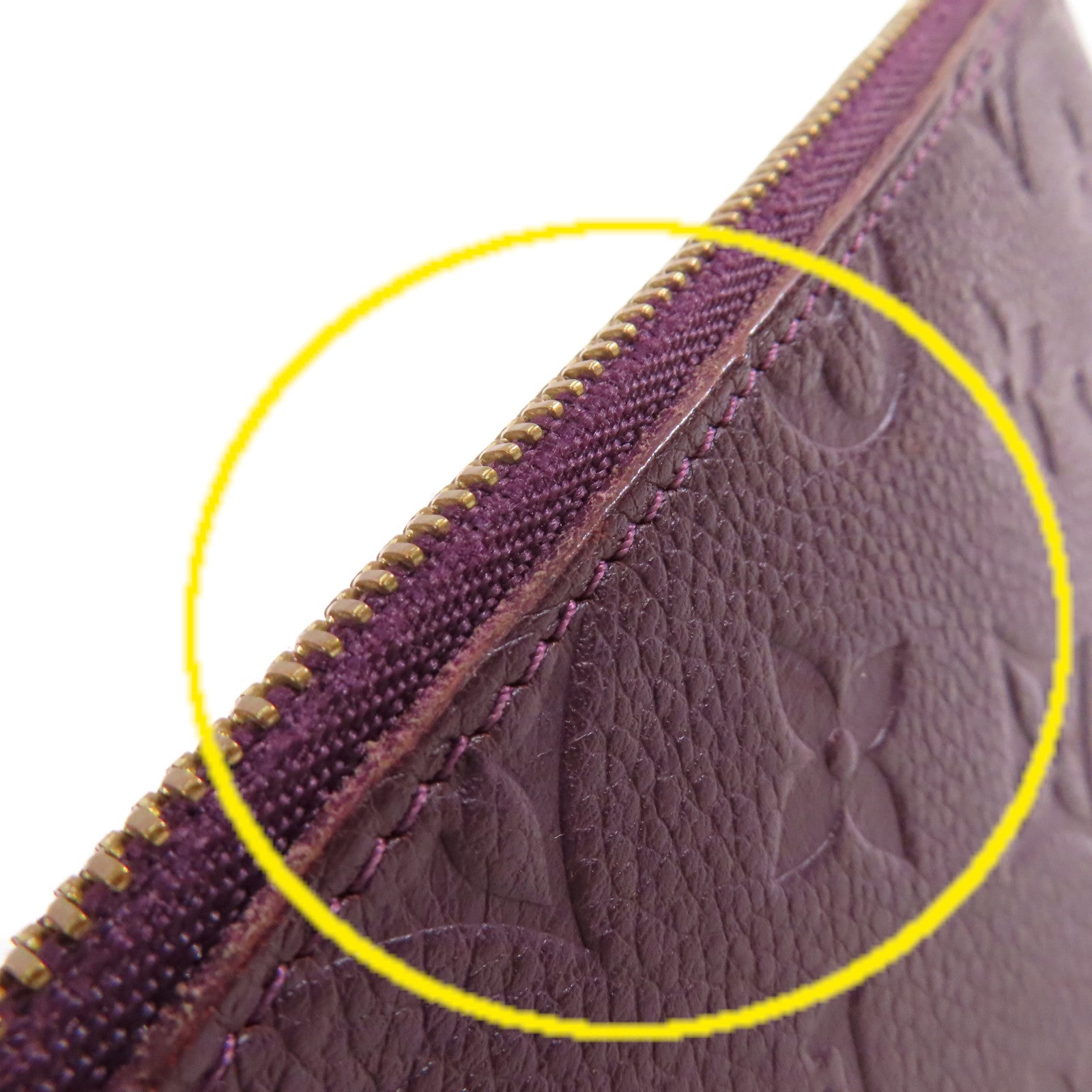 LOUIS VUITTON Monogram Empreinte Portefeuille Curieuse Long Wallet金扣長錢包紫色