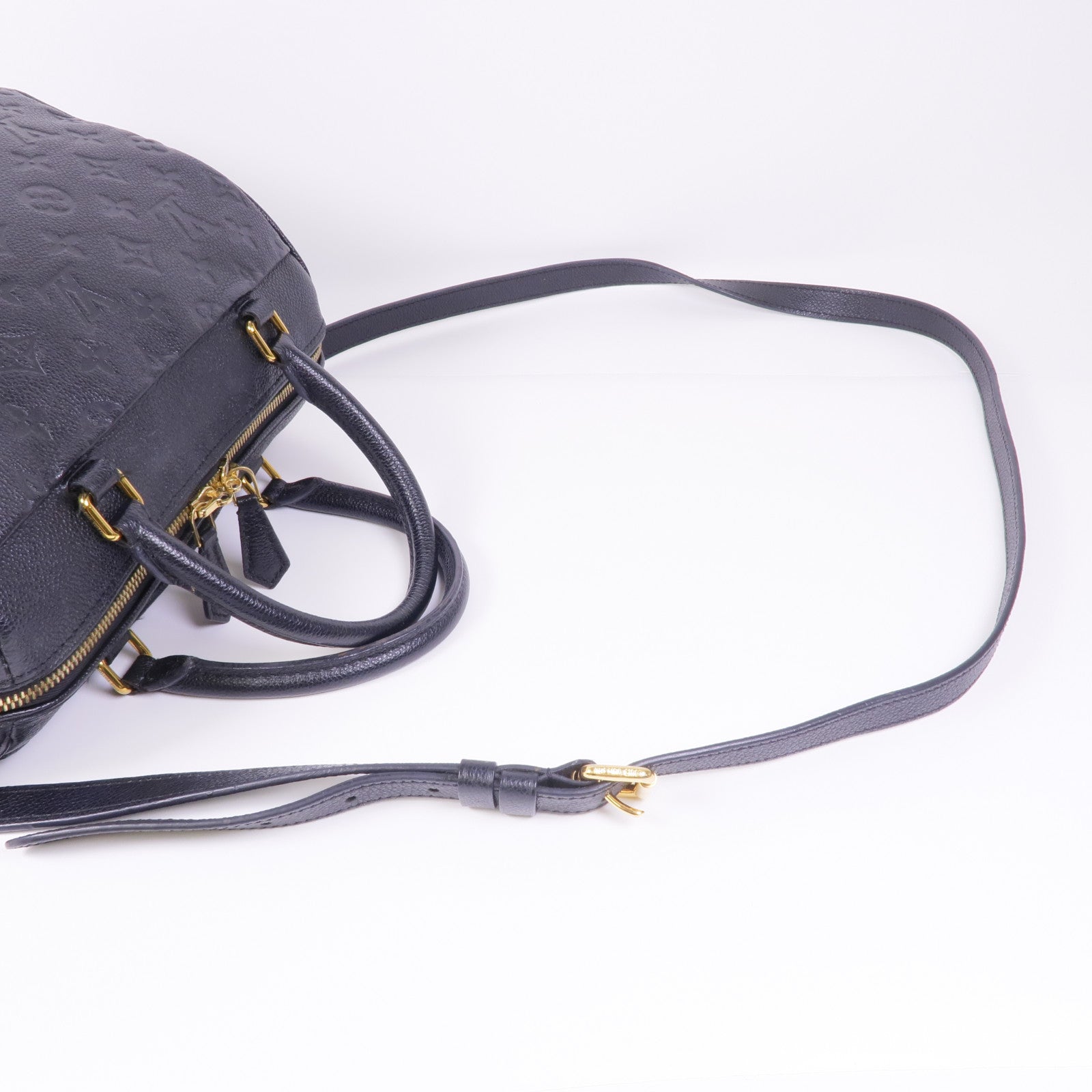 LOUIS VUITTON Monogram Empreinte Speedy Bandouliere 25金扣手挽肩背兩用袋