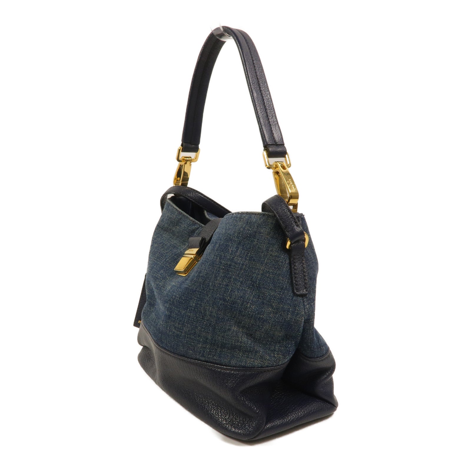 Miu Miu 牛仔布2 Way Shoulder手挽肩背兩用袋