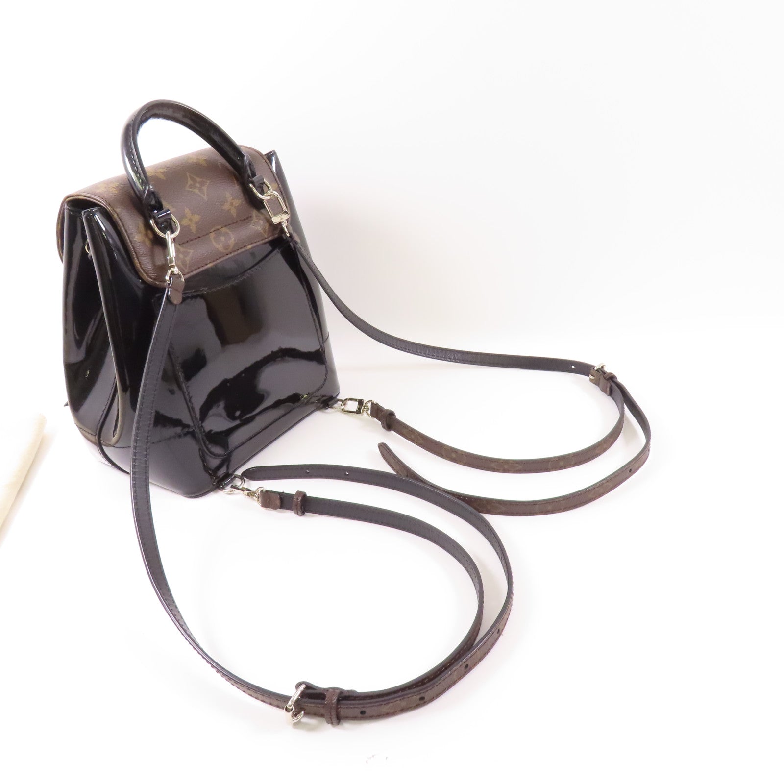 LOUIS VUITTON LV SHW Hot Springs M55769 Monogram Vernis Brown Black