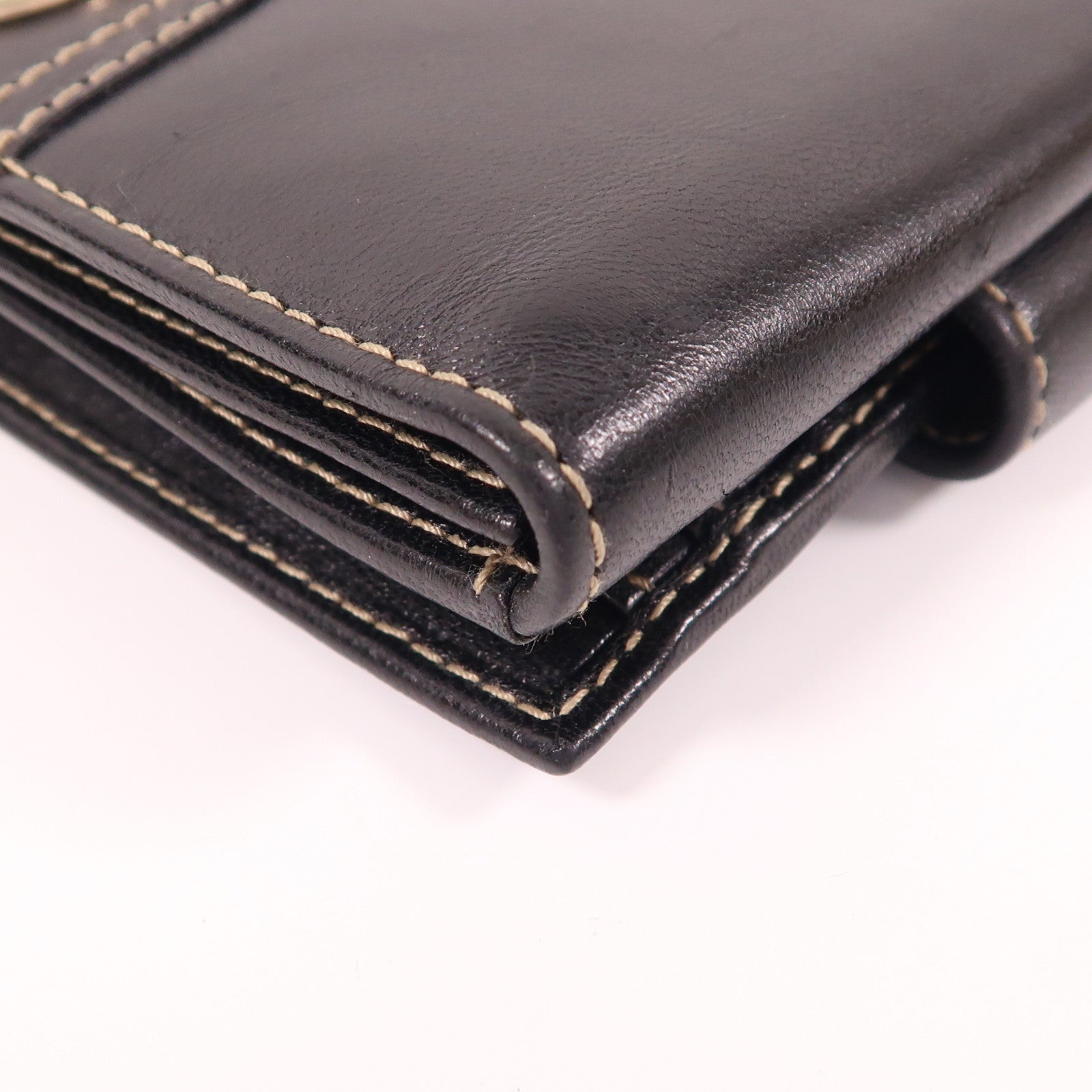 GUCCI 牛皮皮革Wallet銀扣錢包